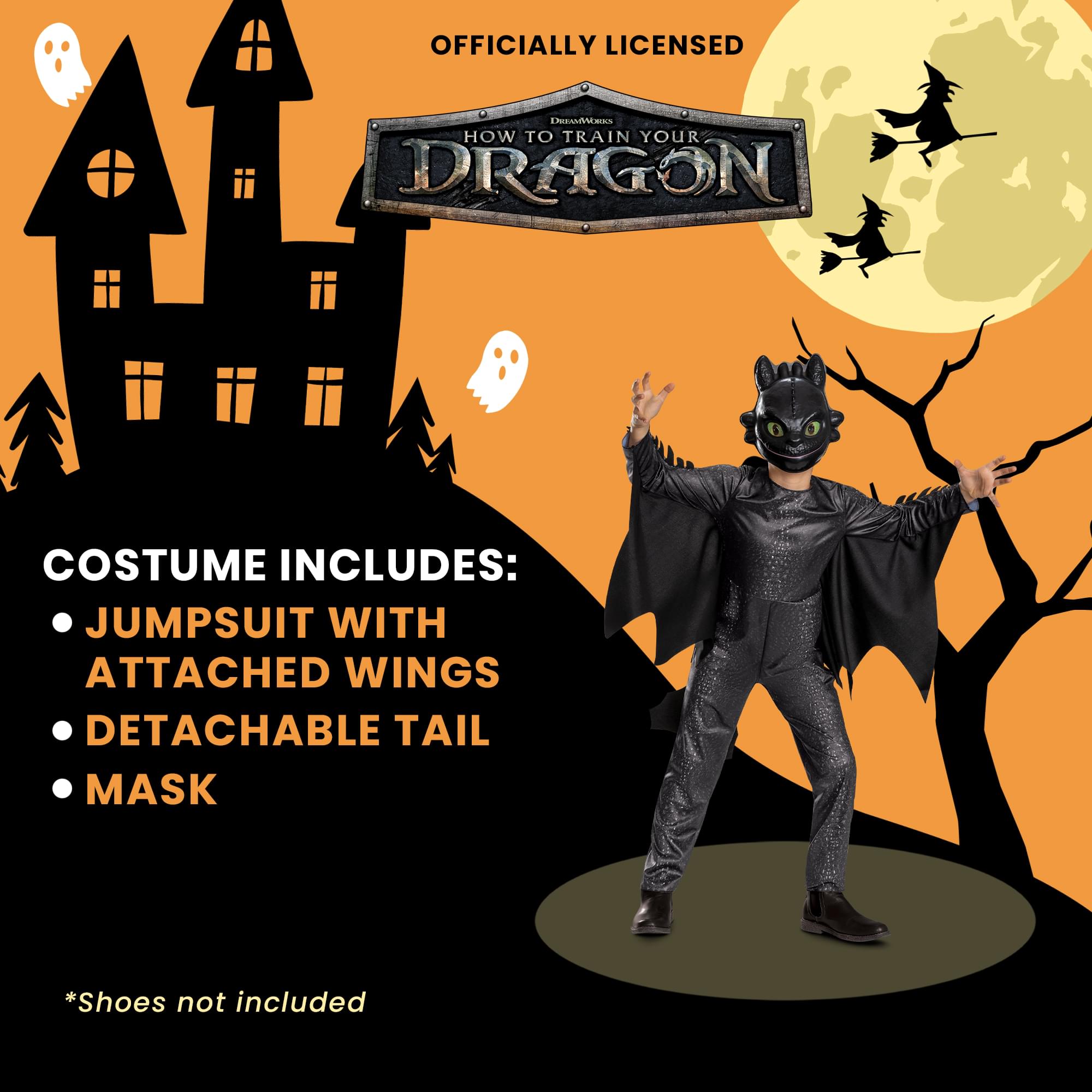 How To Train Your Dragon Toothless Classic Child Costume