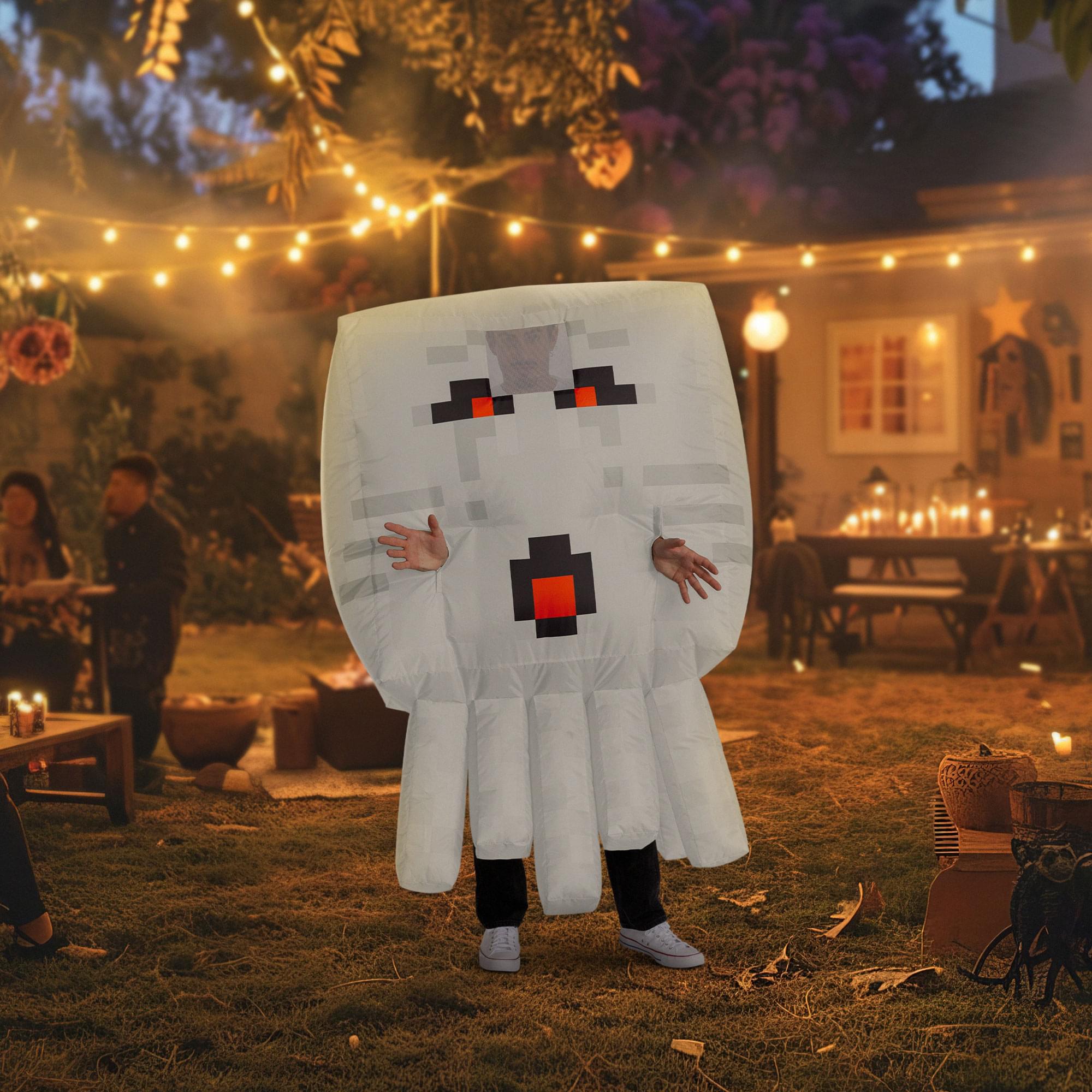 Minecraft Ghast Inflatable Adult Costume | One Size Fits Most