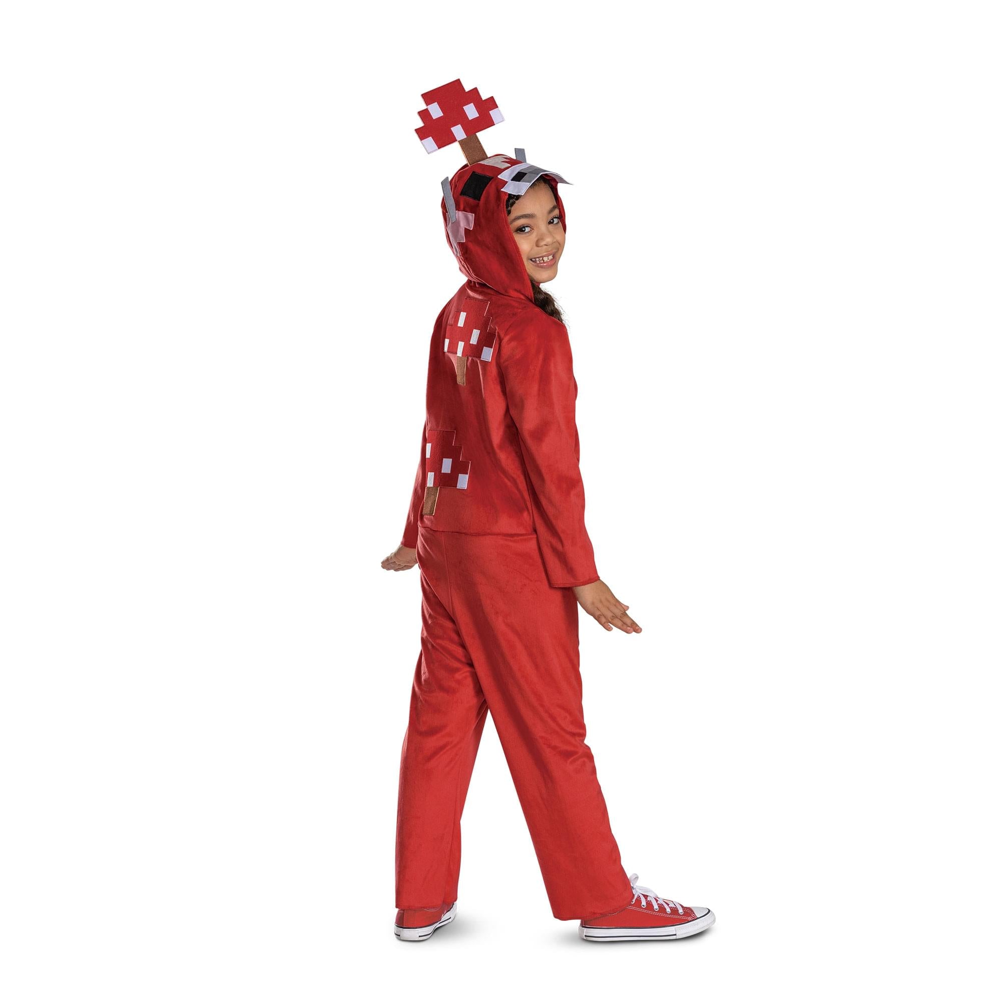 Minecraft Mooshroom Hooded Child Costume Jumpsuit