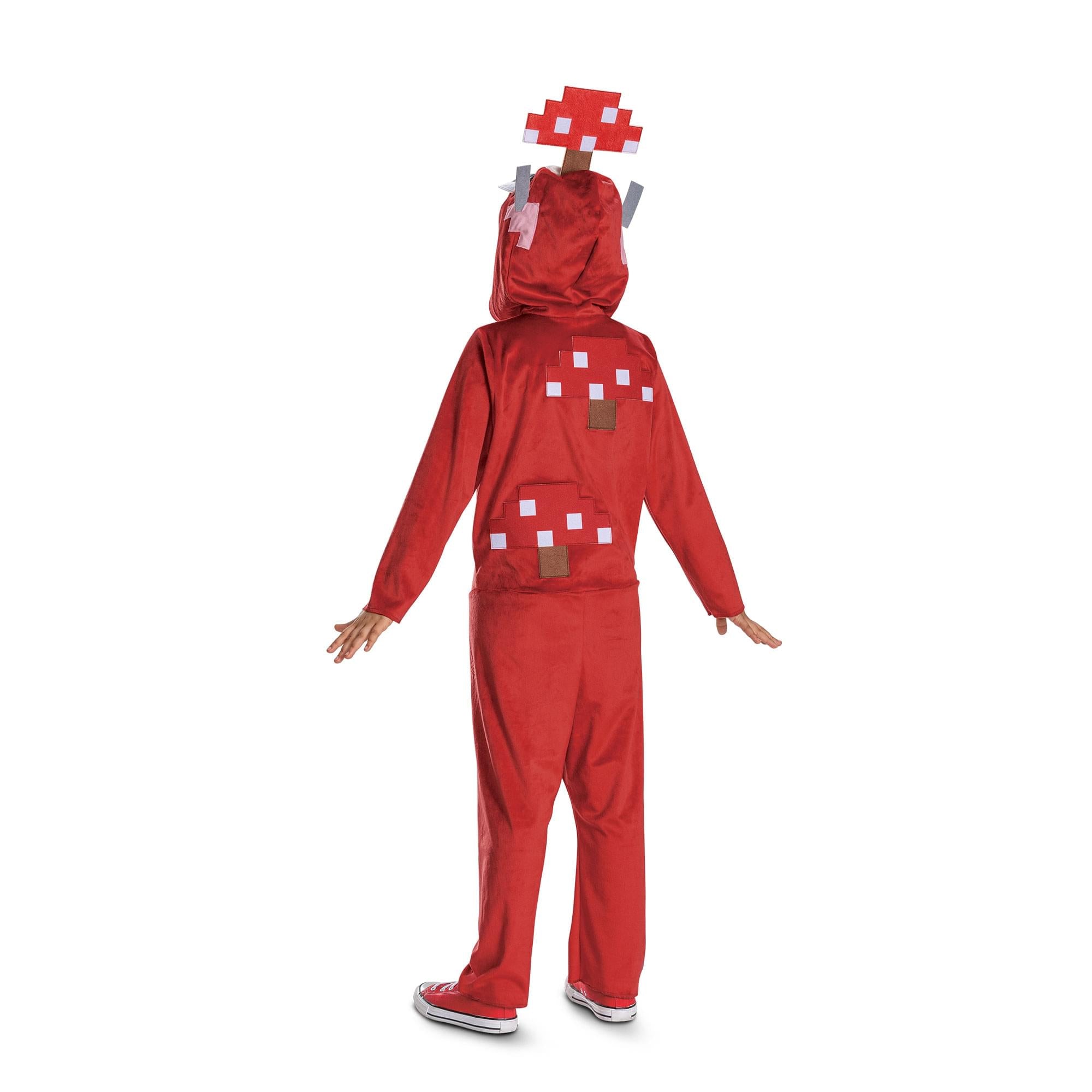 Minecraft Mooshroom Hooded Child Costume Jumpsuit