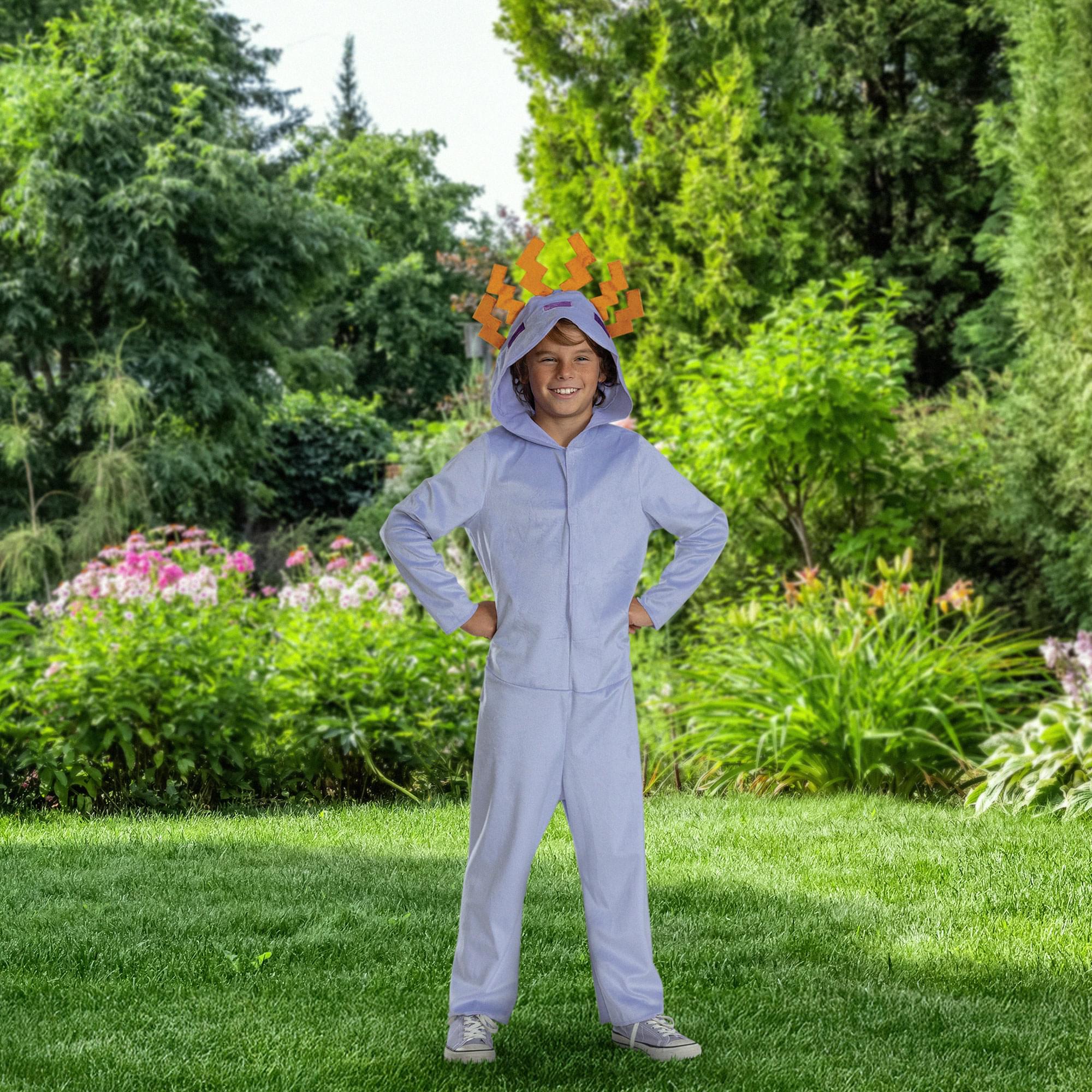 Minecraft Axolotl Hooded Child Costume Jumpsuit