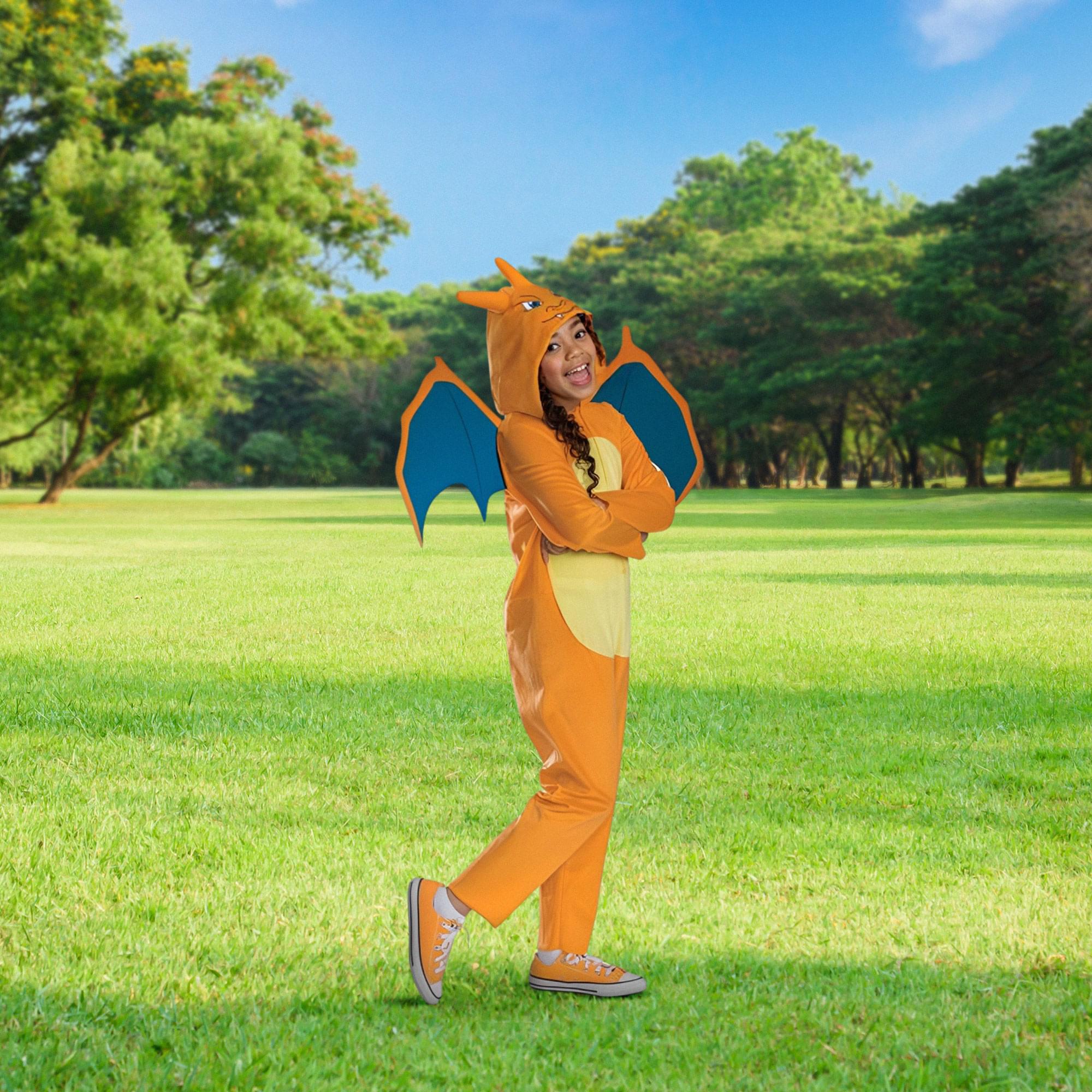 Pokemon Charizard Hooded Child Costume Jumpsuit