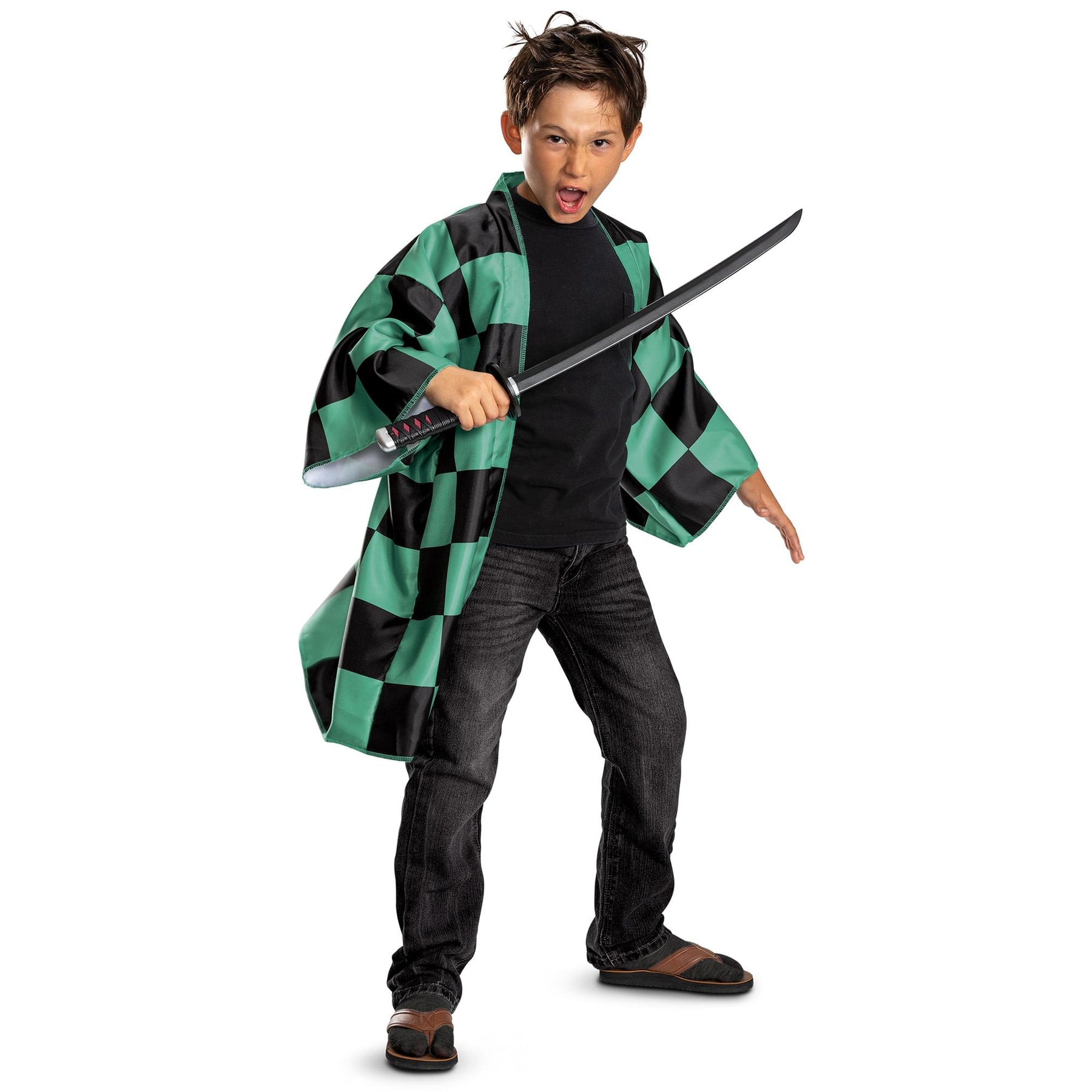 Demon Slayer Tanjiro Adult Costume Top
