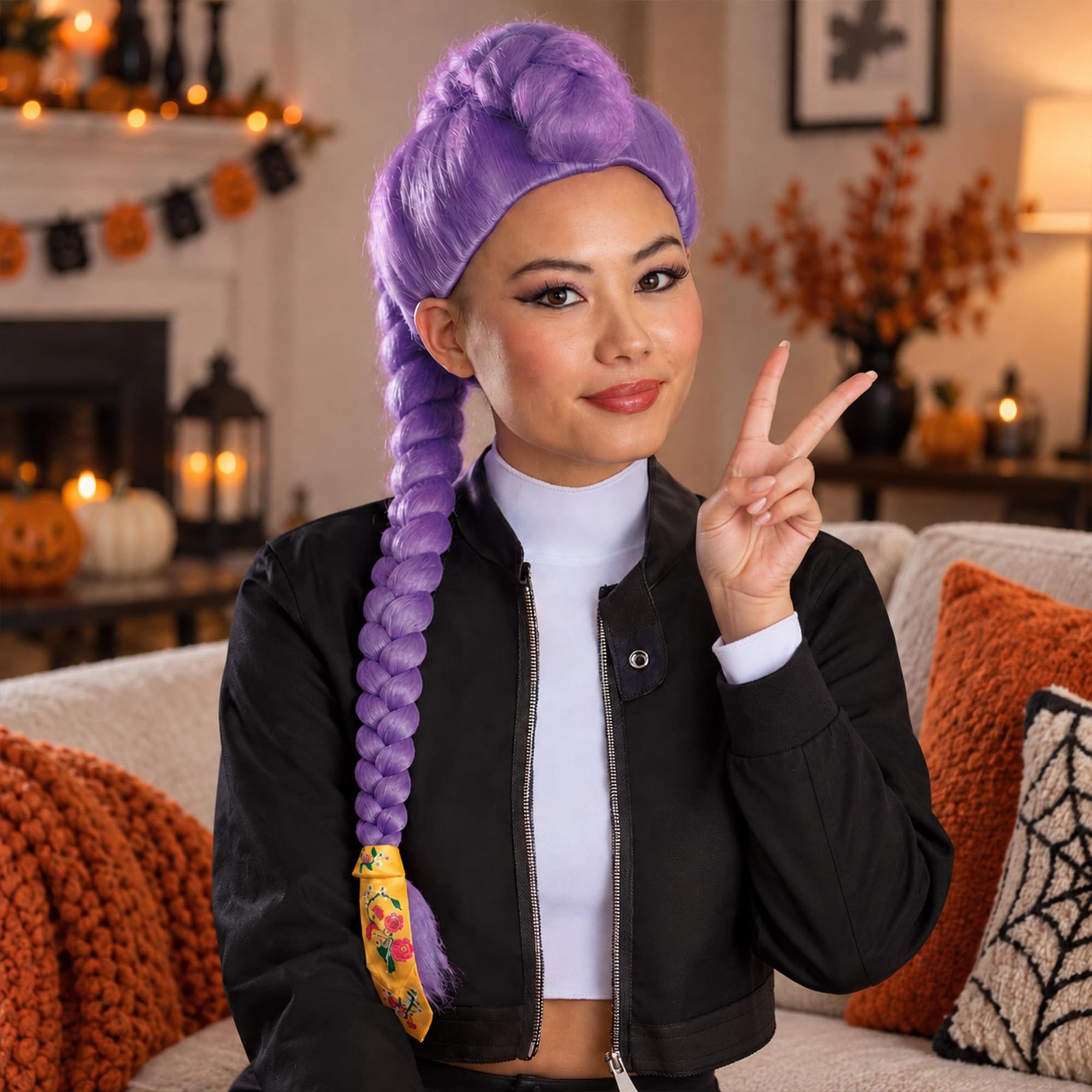 K-Pop Demon Hunters (Netflix) Rumi Adult Costume Wig | One Size Fits Most