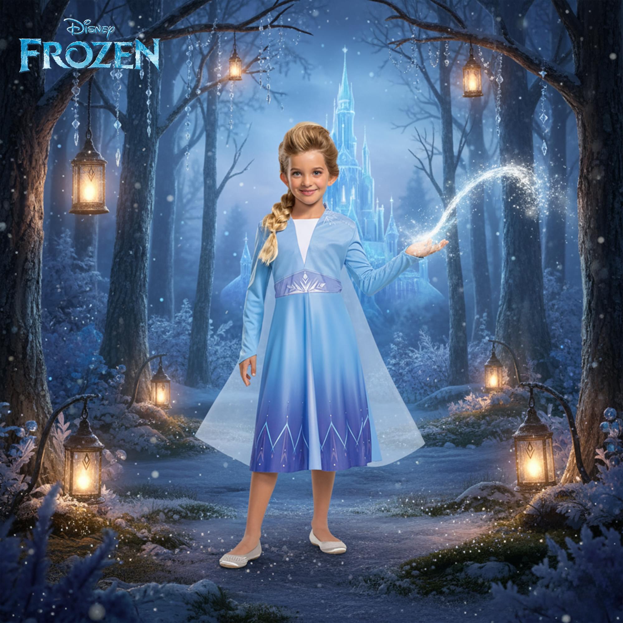 Disney Elsa Travelling Basic Plus Child Costume Medium
