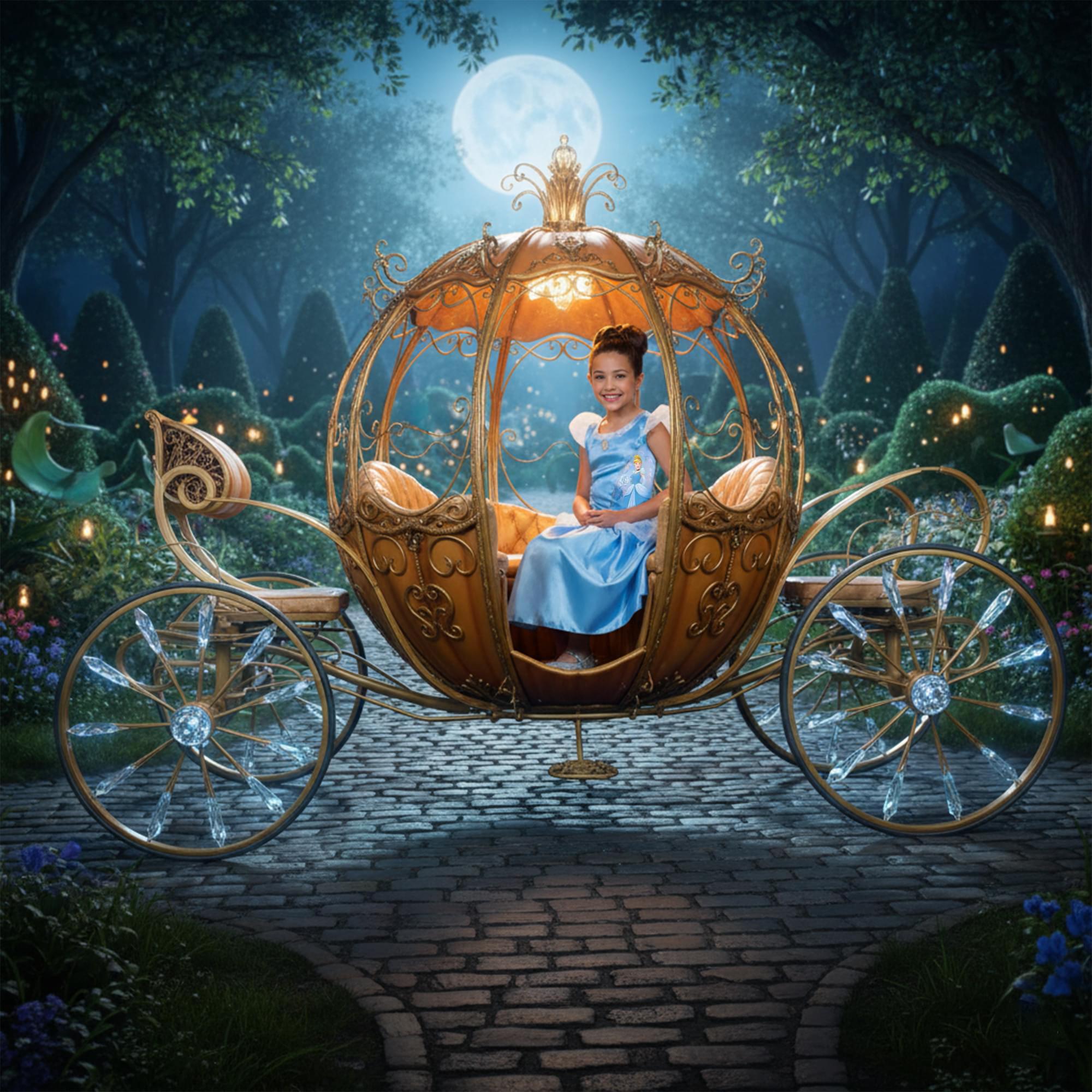 Child Disney Cinderella Basic Plus Costume Medium