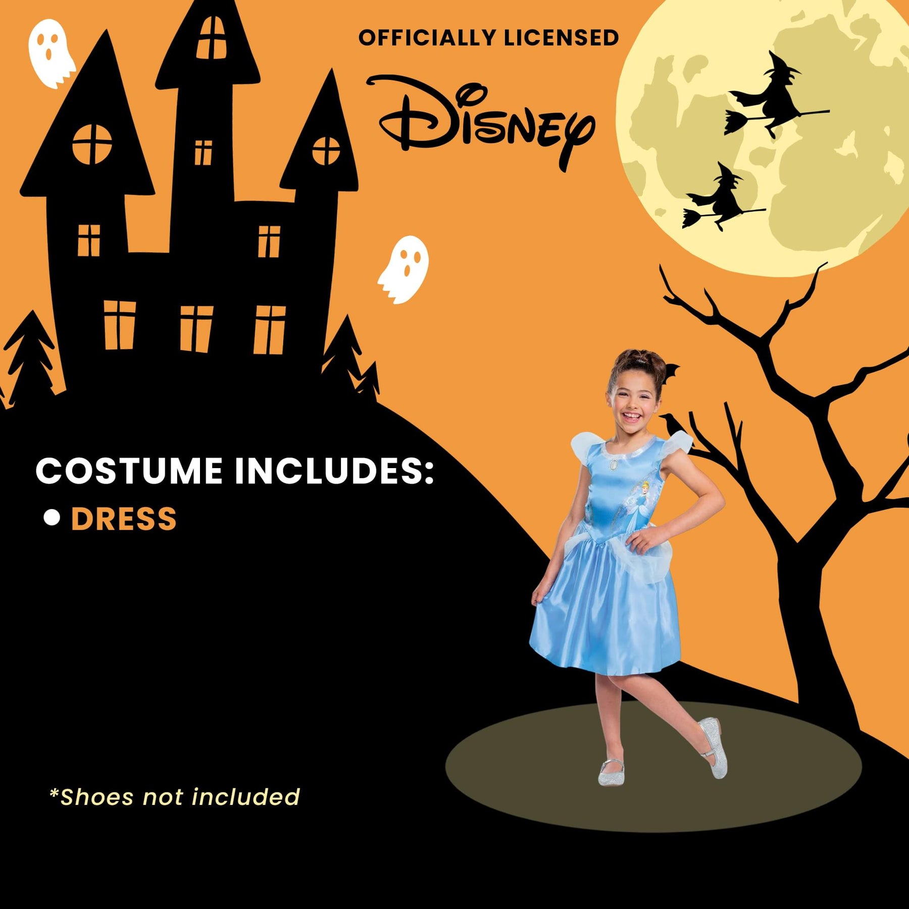 Disney Cinderella Basic Plus Child Costume Small