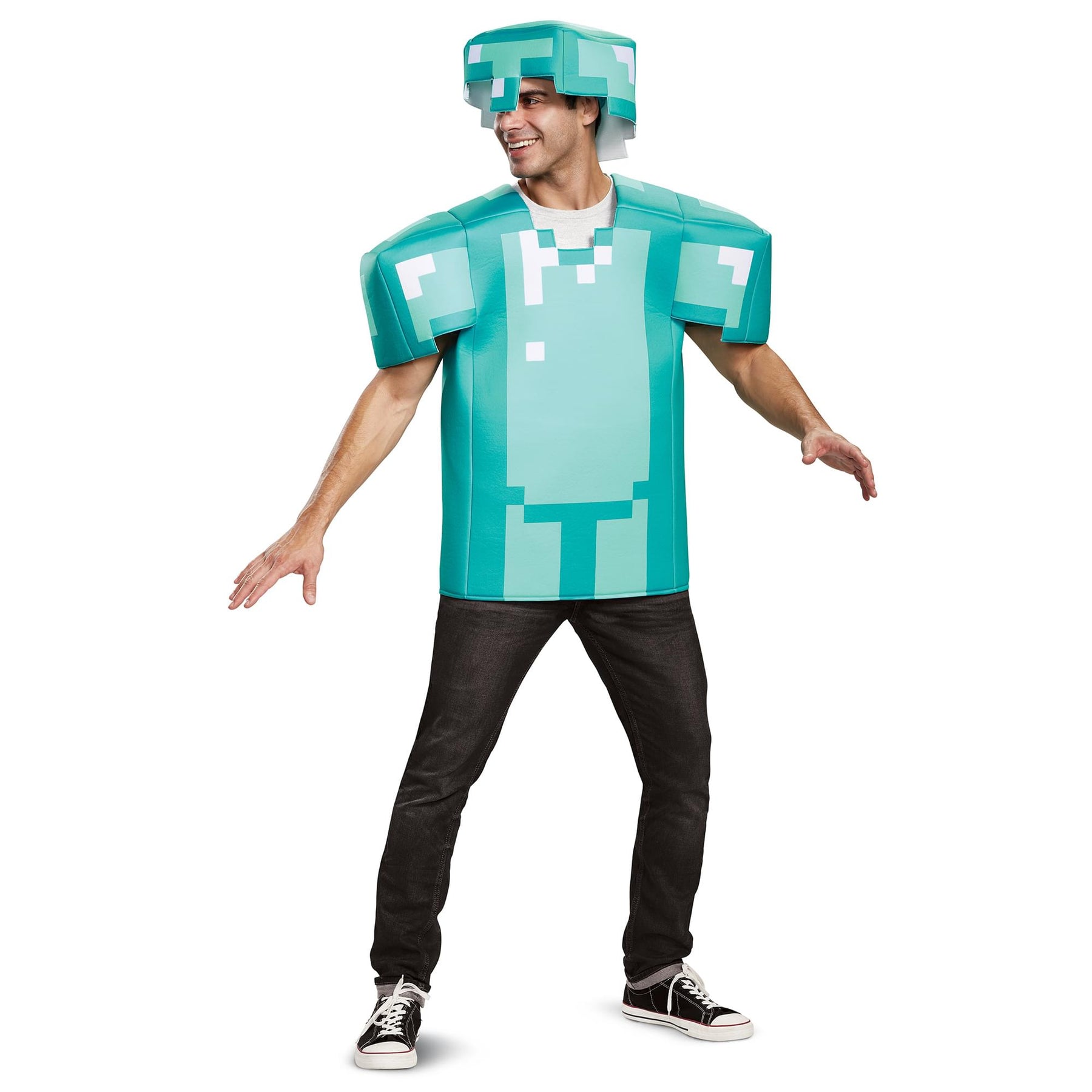 Minecraft Diamond Armor Adult Female Costume | One Size