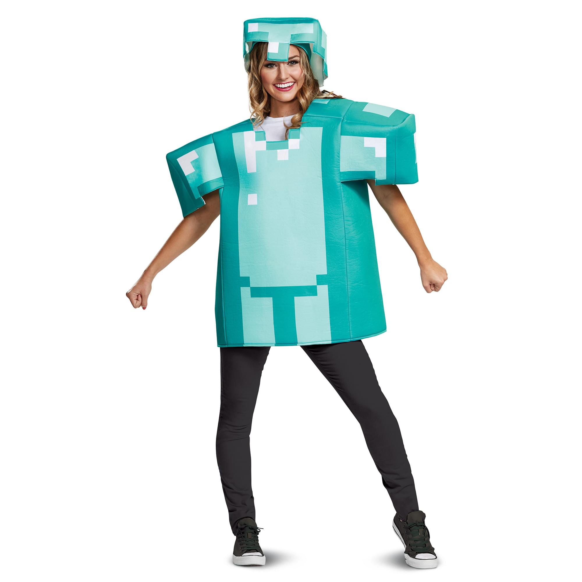 Minecraft Diamond Armor Adult Female Costume | One Size
