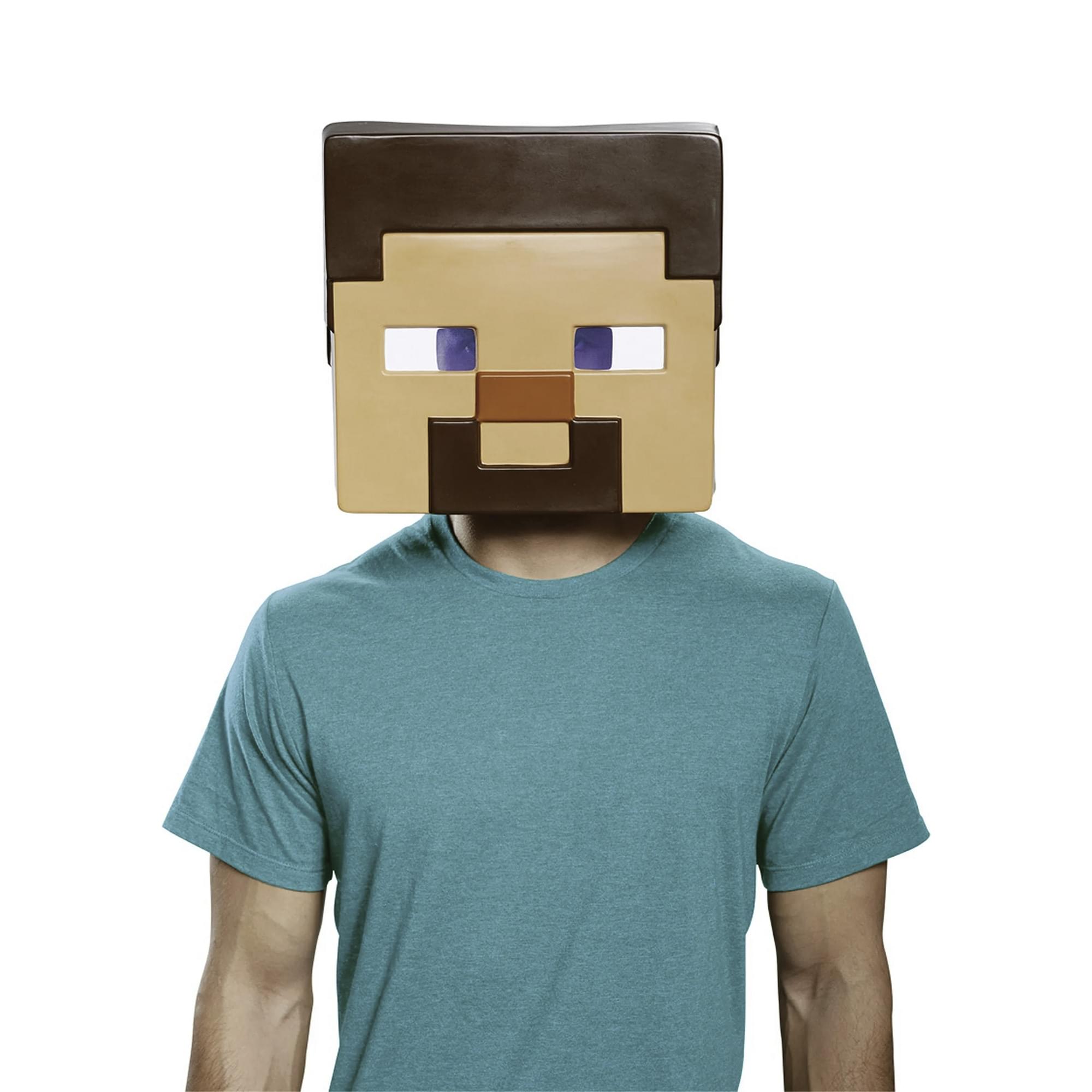 Minecraft Steve Adult Costume Mask | One Size Fits Most