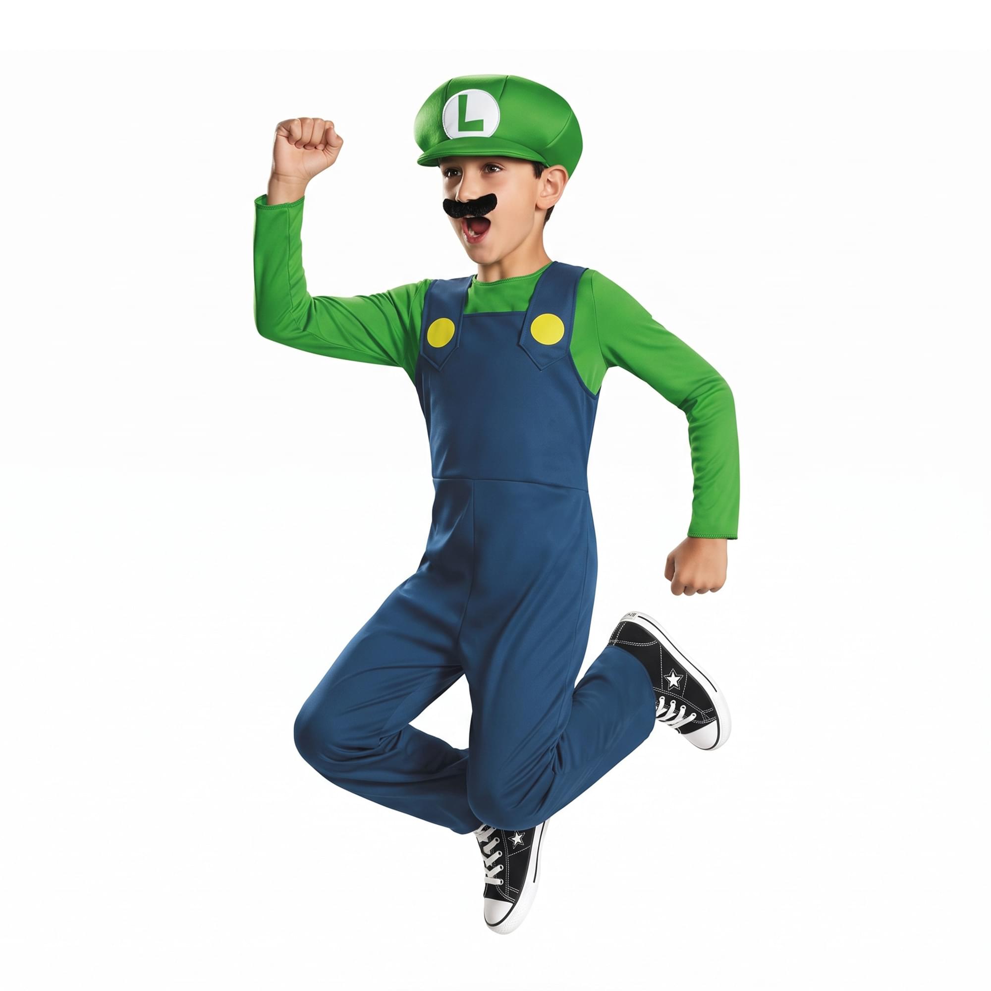 Nintendo Super Mario Bros Luigi Classic Child Costume