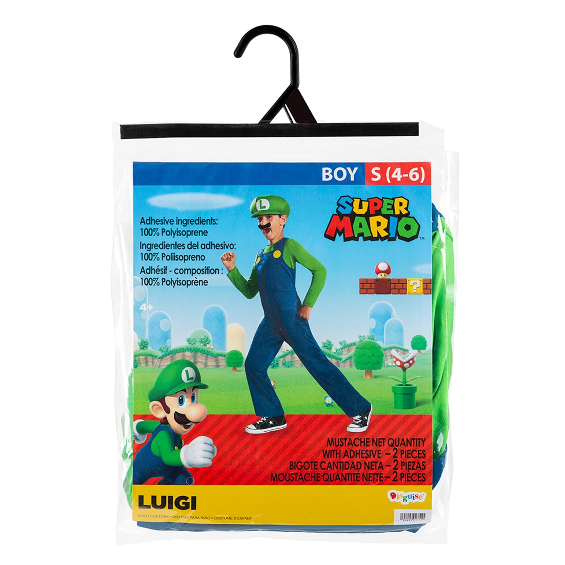 Nintendo Super Mario Bros Luigi Classic Child Costume