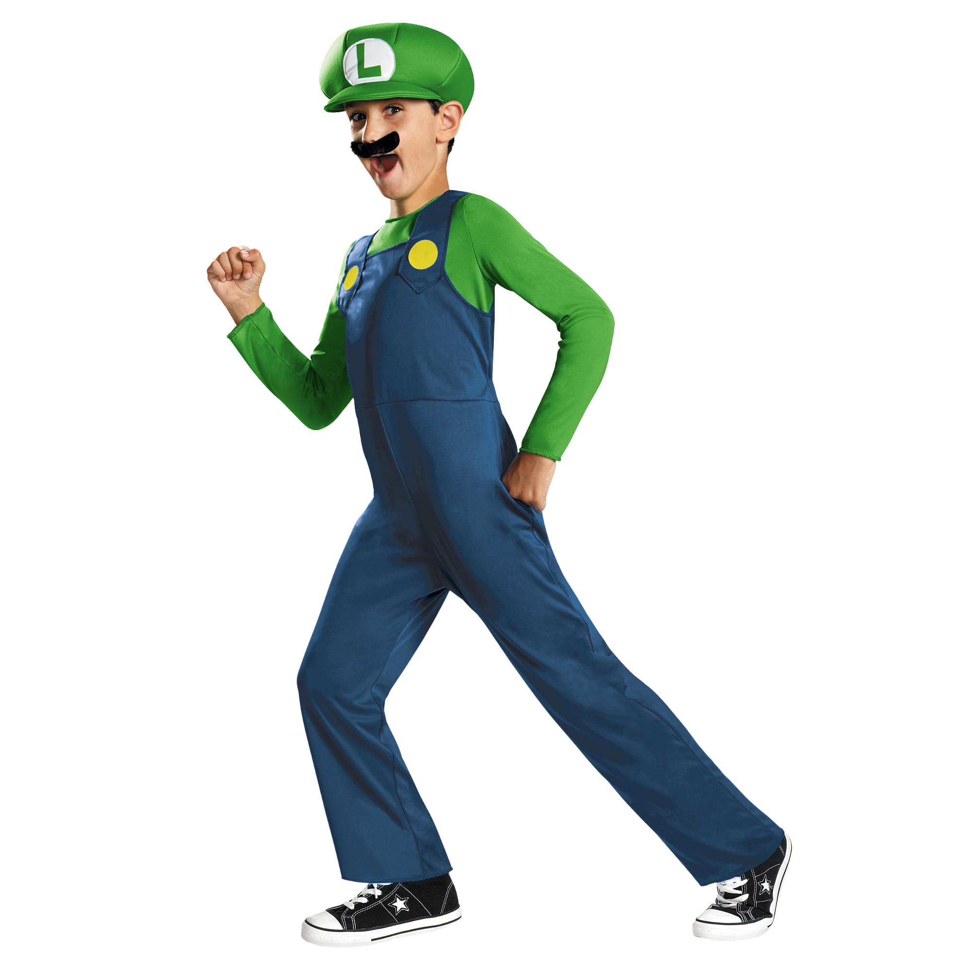 Nintendo Super Mario Bros Luigi Classic Child Costume
