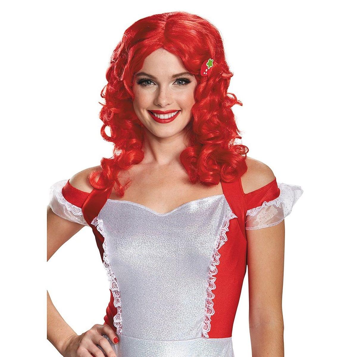 Stawberry Shortcake Deluxe Adult Costume Wig One Size