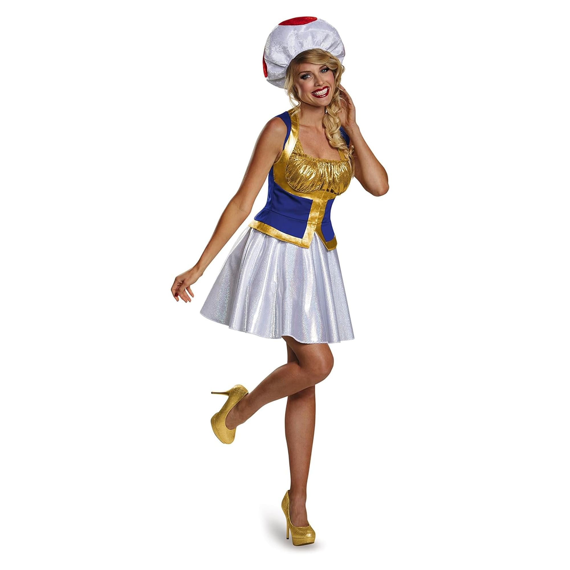 Super Mario Bros Toad Women's Toad Costume Dress