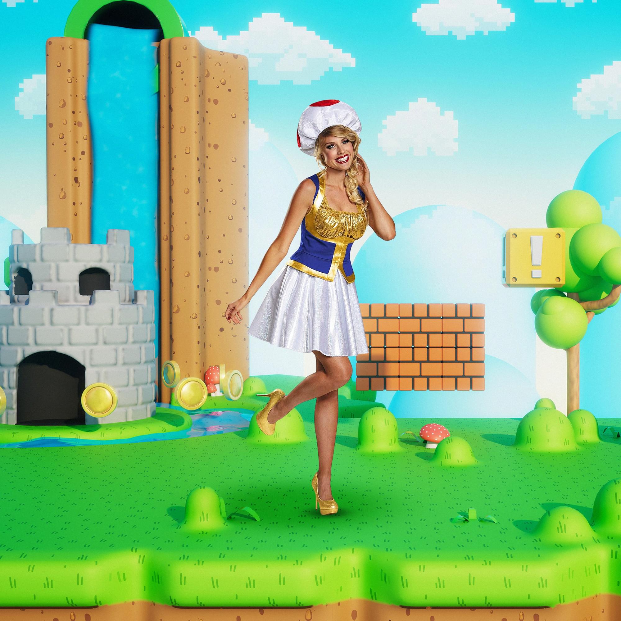 Super Mario Bros Toad Women's Toad Costume Dress