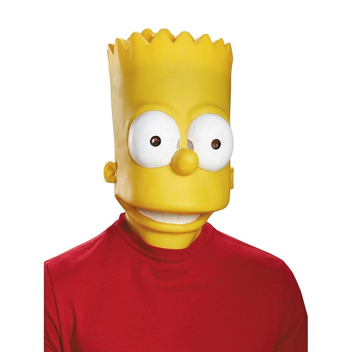 The Simpsons Bart Costume Mask Adult One Size