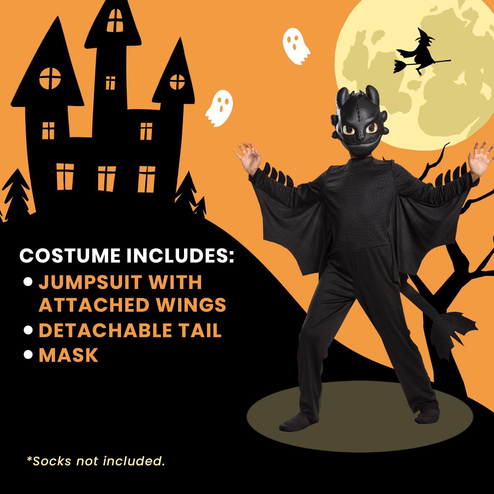 How To Train Your Dragon Toothless Classic Child Costume
