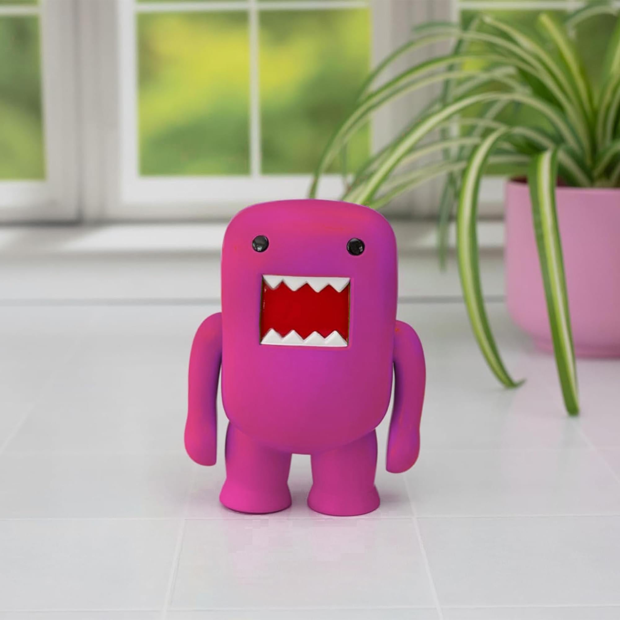 Domo 4" Vinyl Figure: Black Light Pink