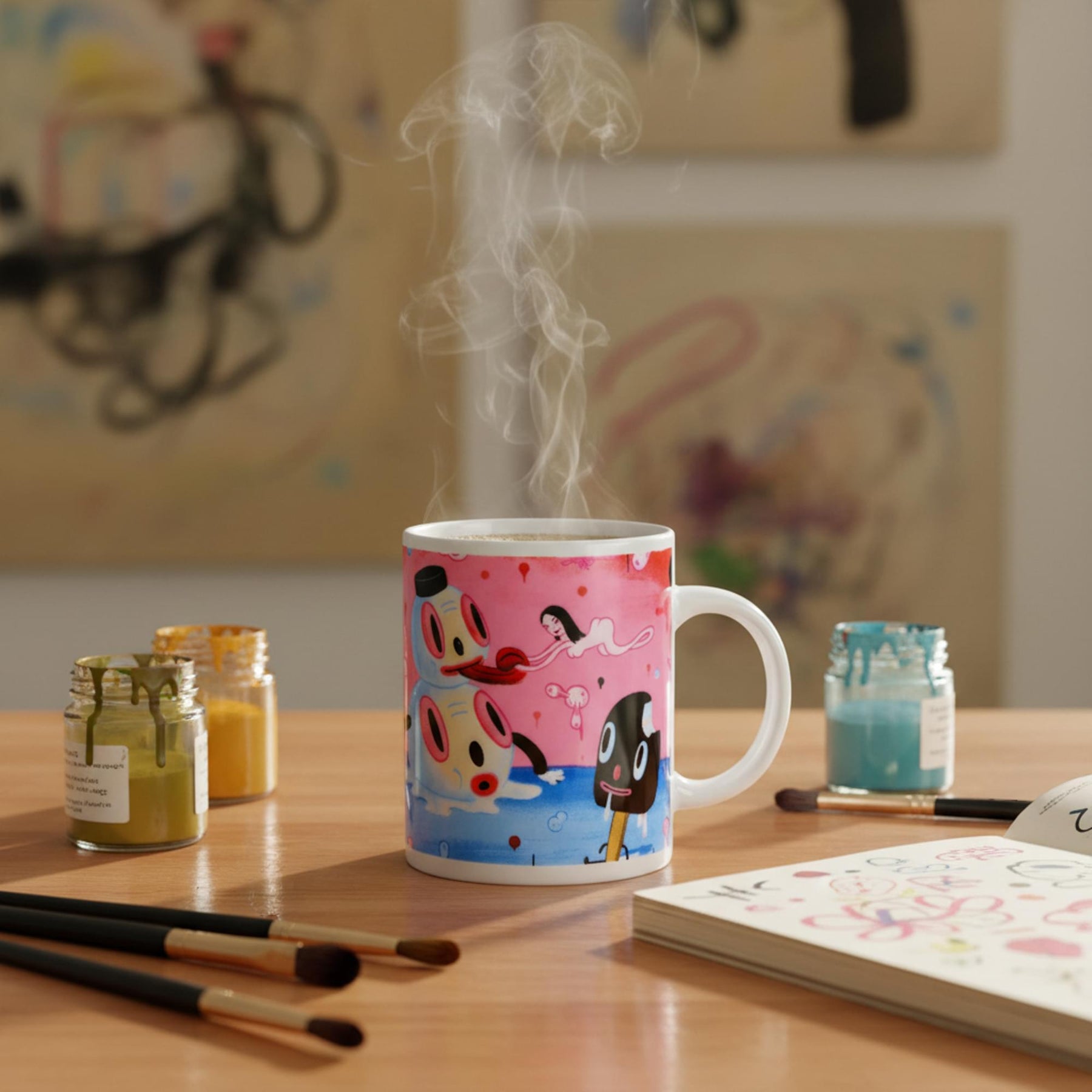 Gary Baseman "The Door Is Always Open" 11oz. Coffee Mug