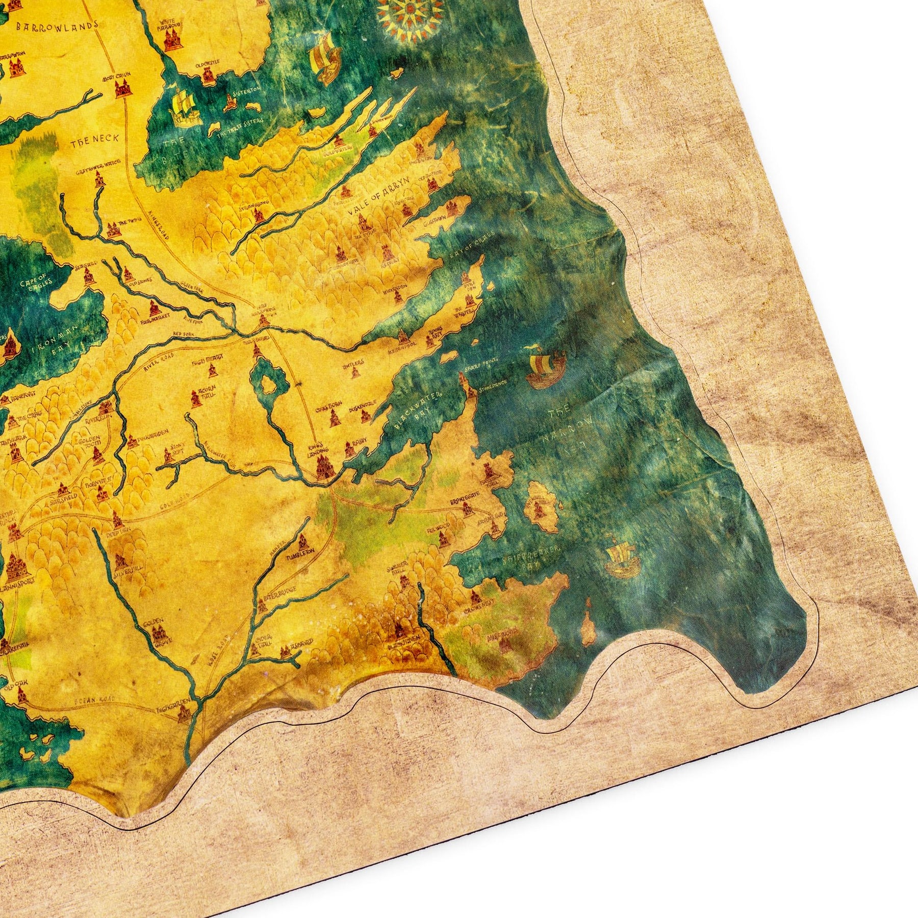 Game of Thrones Westeros Map and Markers Magnet Set