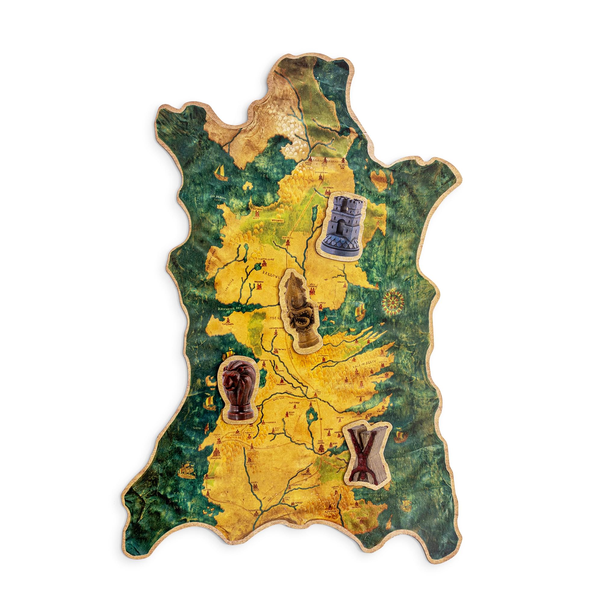Game of Thrones Westeros Map and Markers Magnet Set