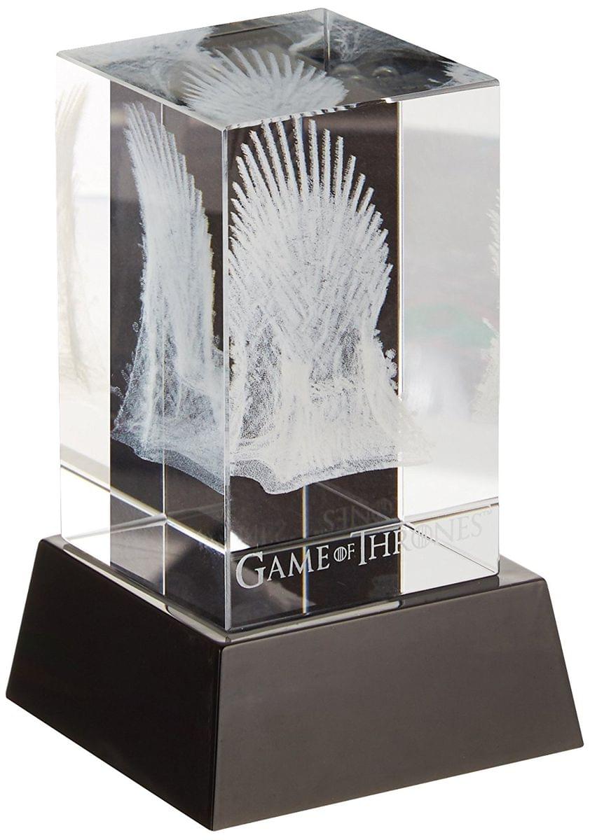 Game of Thrones: 3D Crystal Iron Throne with Illumination Base Statue