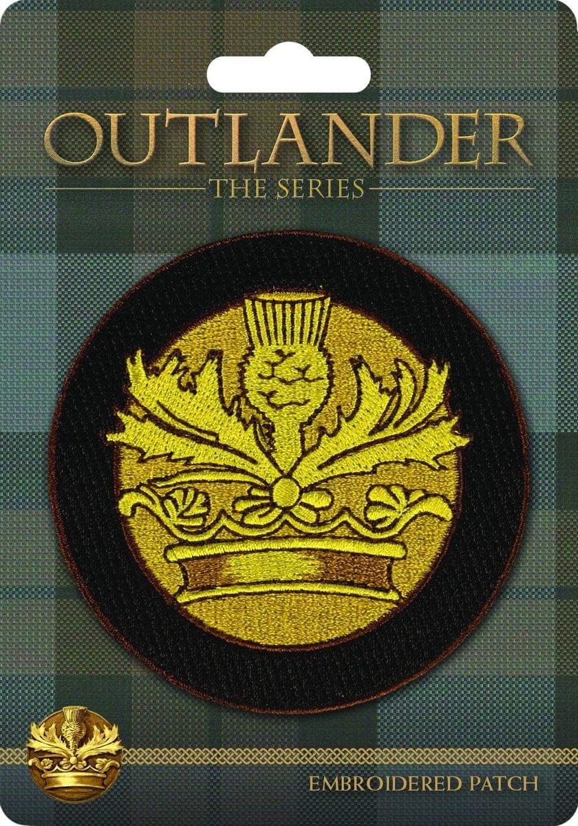 Outlander Crown & Thistle 3-Inch Embroidered Fabric Patch