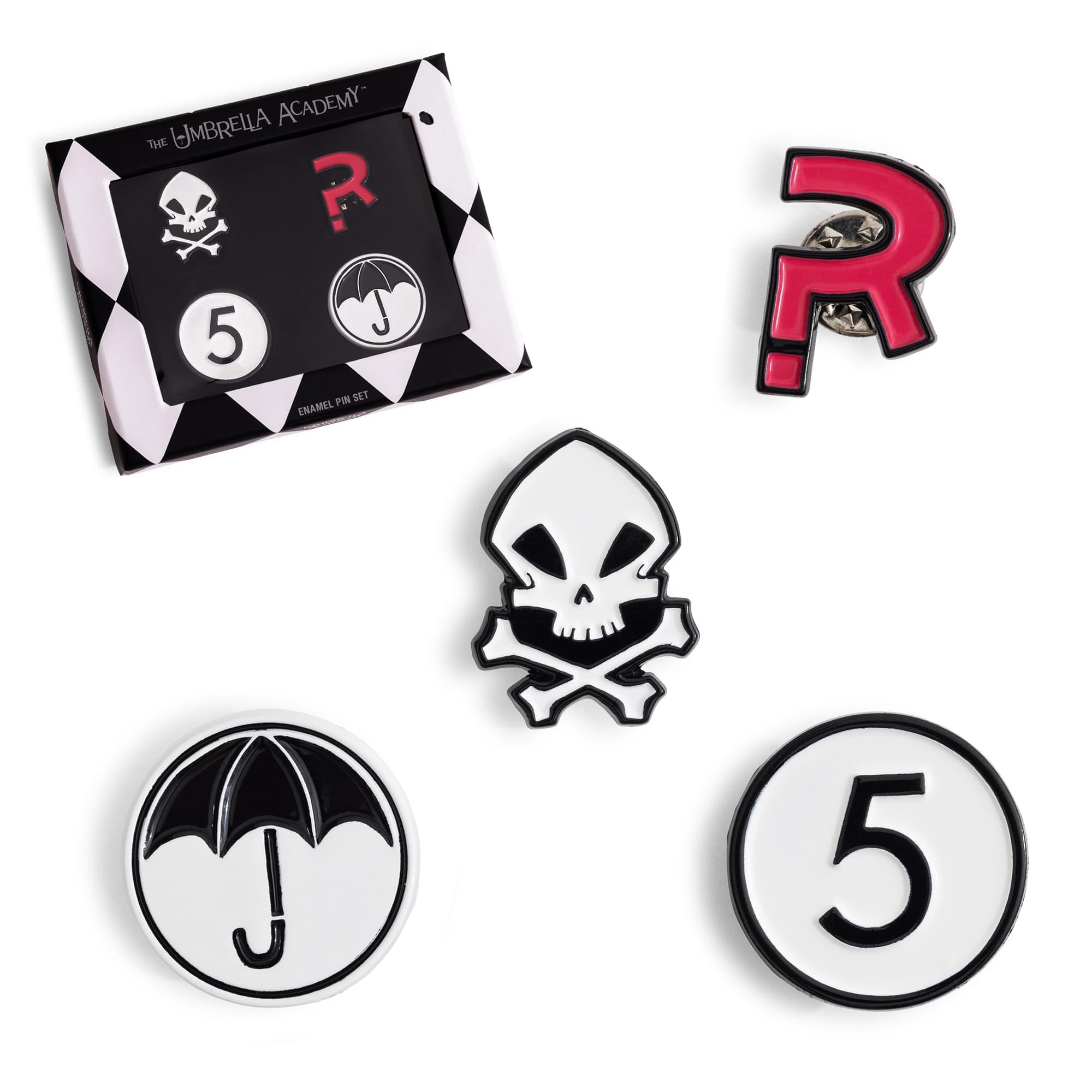 Umbrella Academy 4 Piece Enamel Pin Set