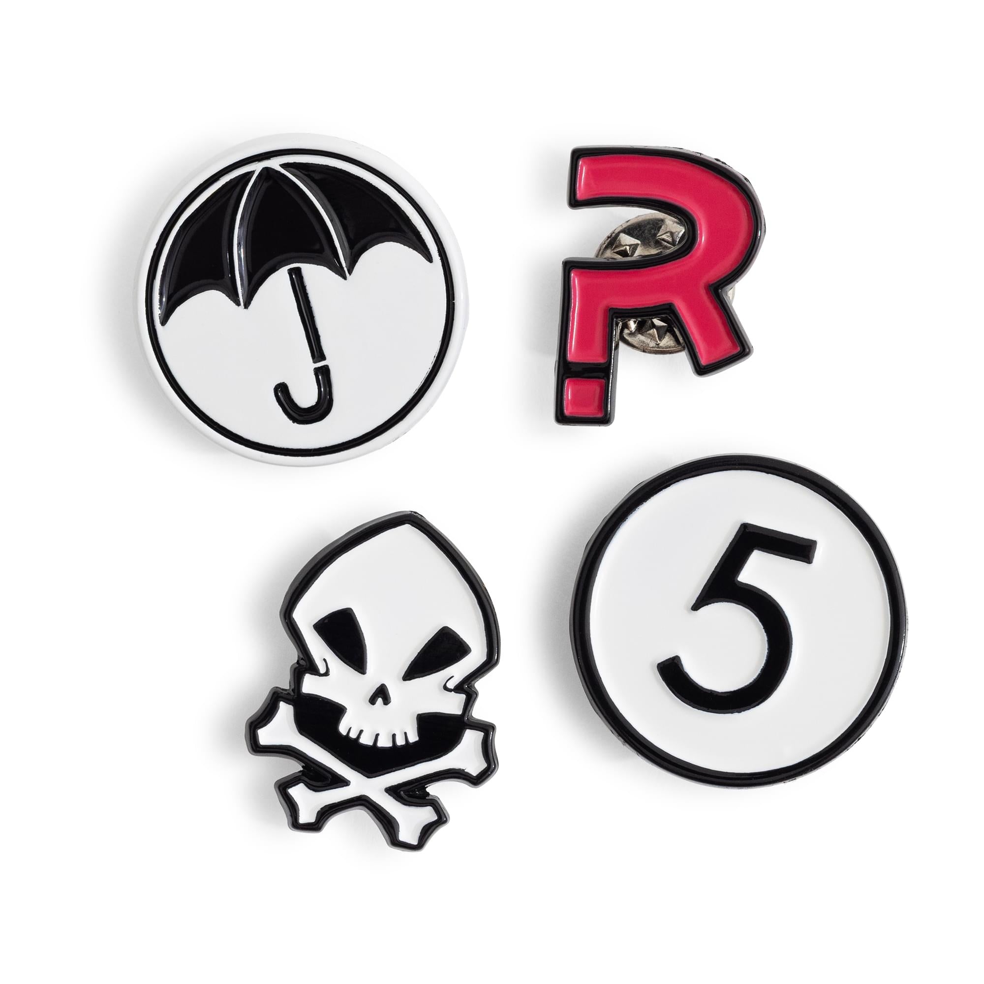 Umbrella Academy 4 Piece Enamel Pin Set