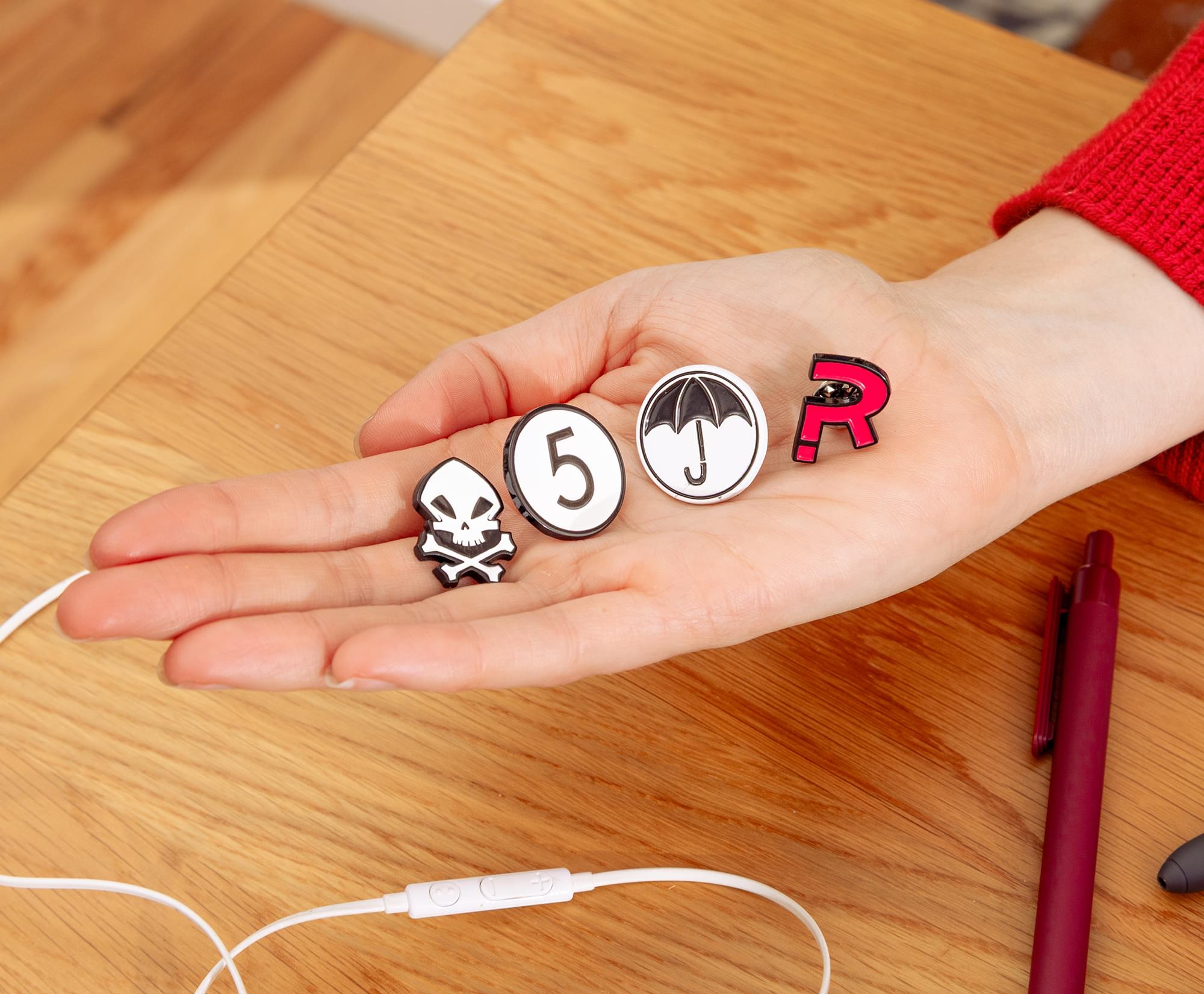 Umbrella Academy 4 Piece Enamel Pin Set