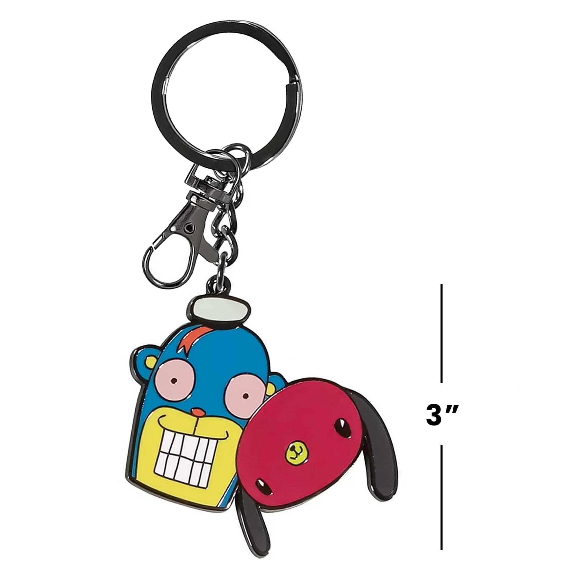 Umbrella Academy Hazel and Cha Cha 2.5 Inch Enamel Keychain