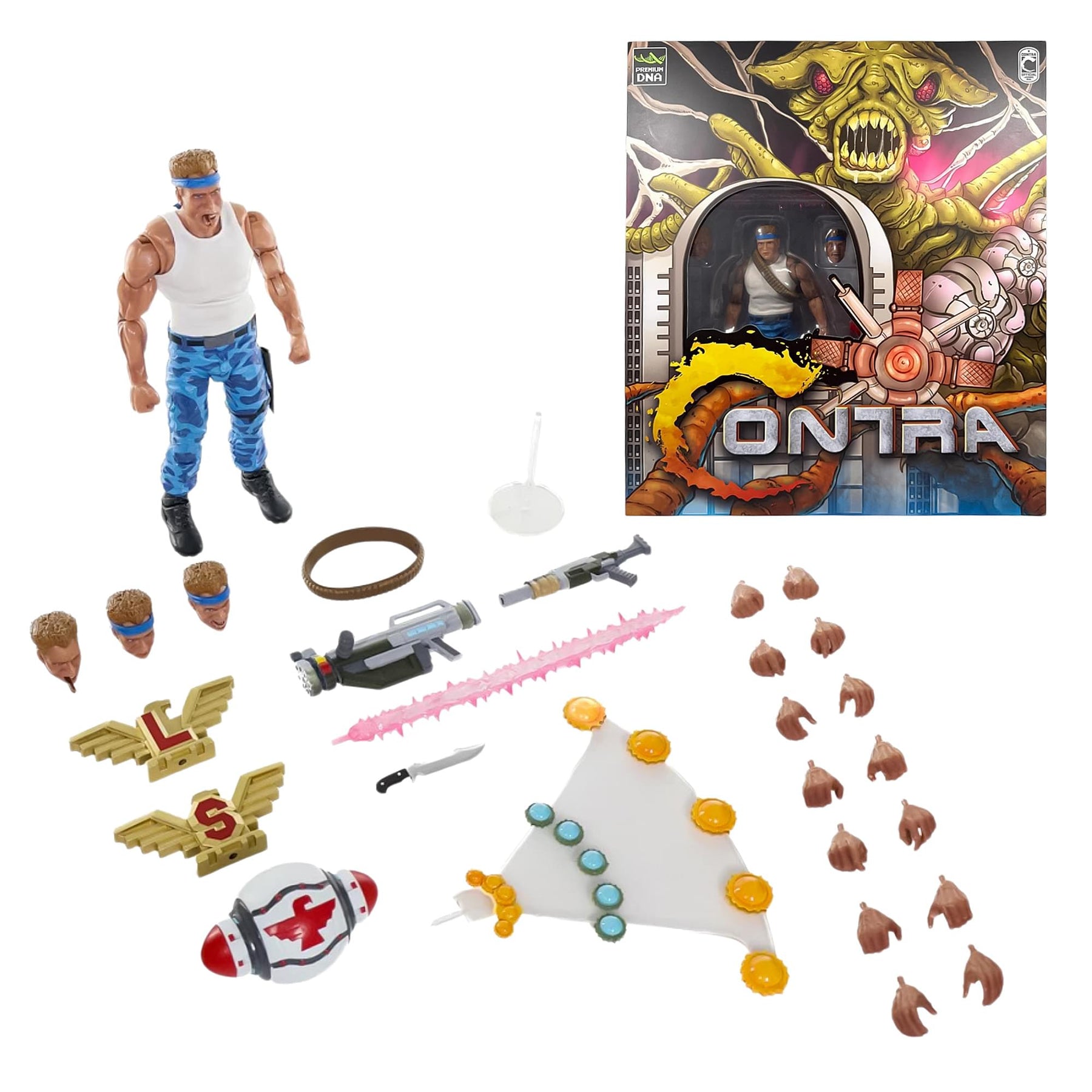 Contra (NES) - Bill Rizer MAXIMUM PAYLOAD 1/12 Scale Signature Series Action Figure Set