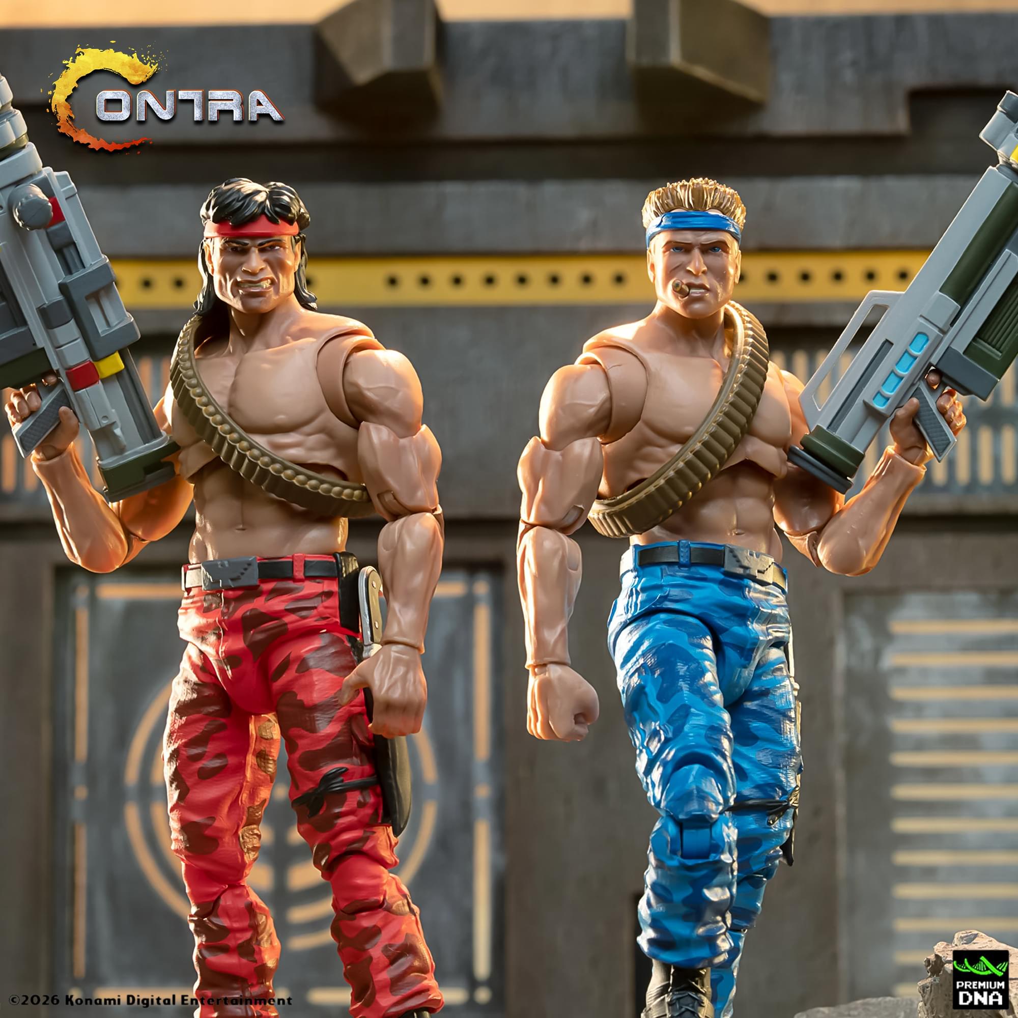 Contra (NES) - Bill Rizer MAXIMUM PAYLOAD 1/12 Scale Signature Series Action Figure Set
