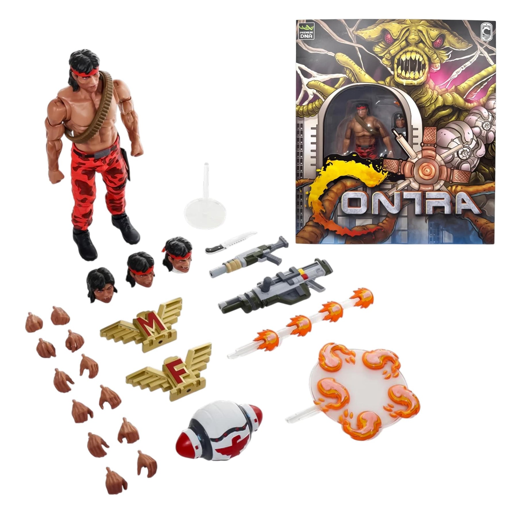 Contra (NES) - Lance Bean MAXIMUM PAYLOAD 1/12 Scale Signature Series Action Figure Set