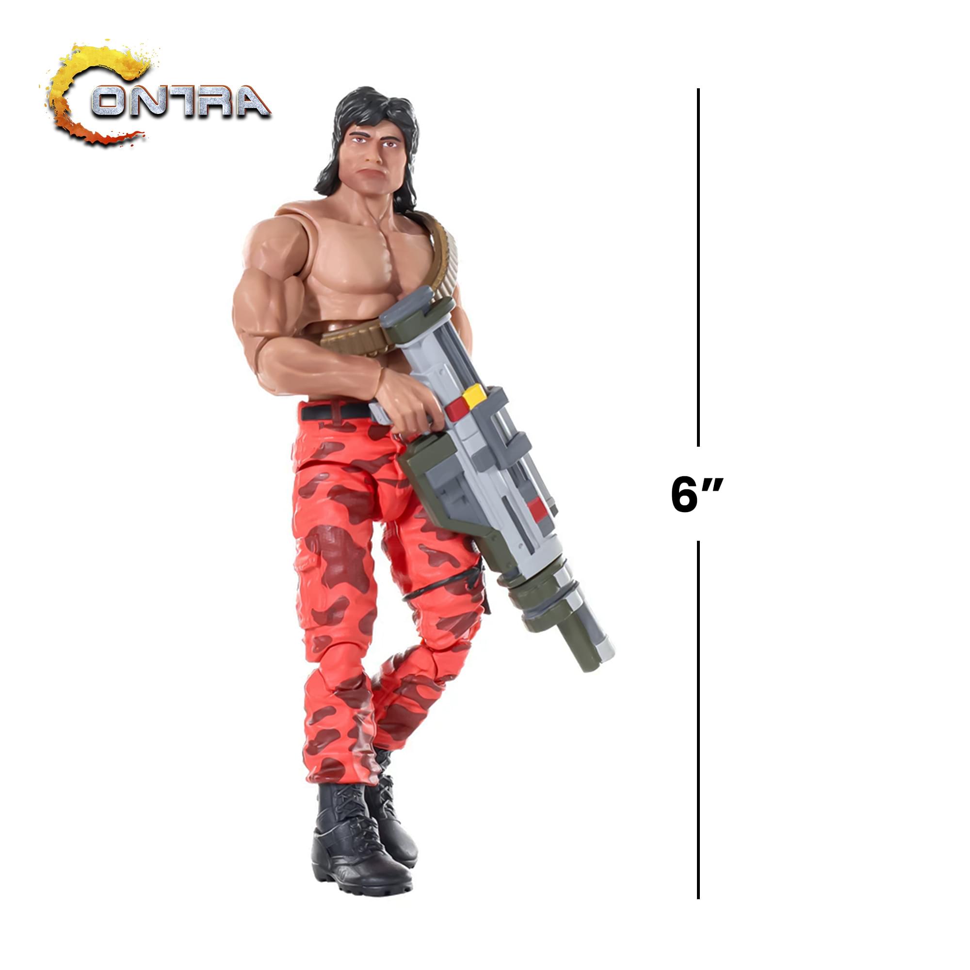 Contra (NES) - Lance Bean MAXIMUM PAYLOAD 1/12 Scale Signature Series Action Figure Set