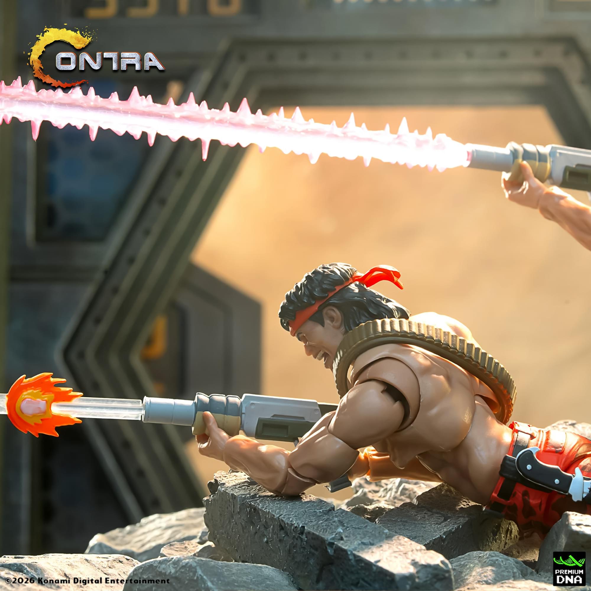 Contra (NES) - Lance Bean MAXIMUM PAYLOAD 1/12 Scale Signature Series Action Figure Set