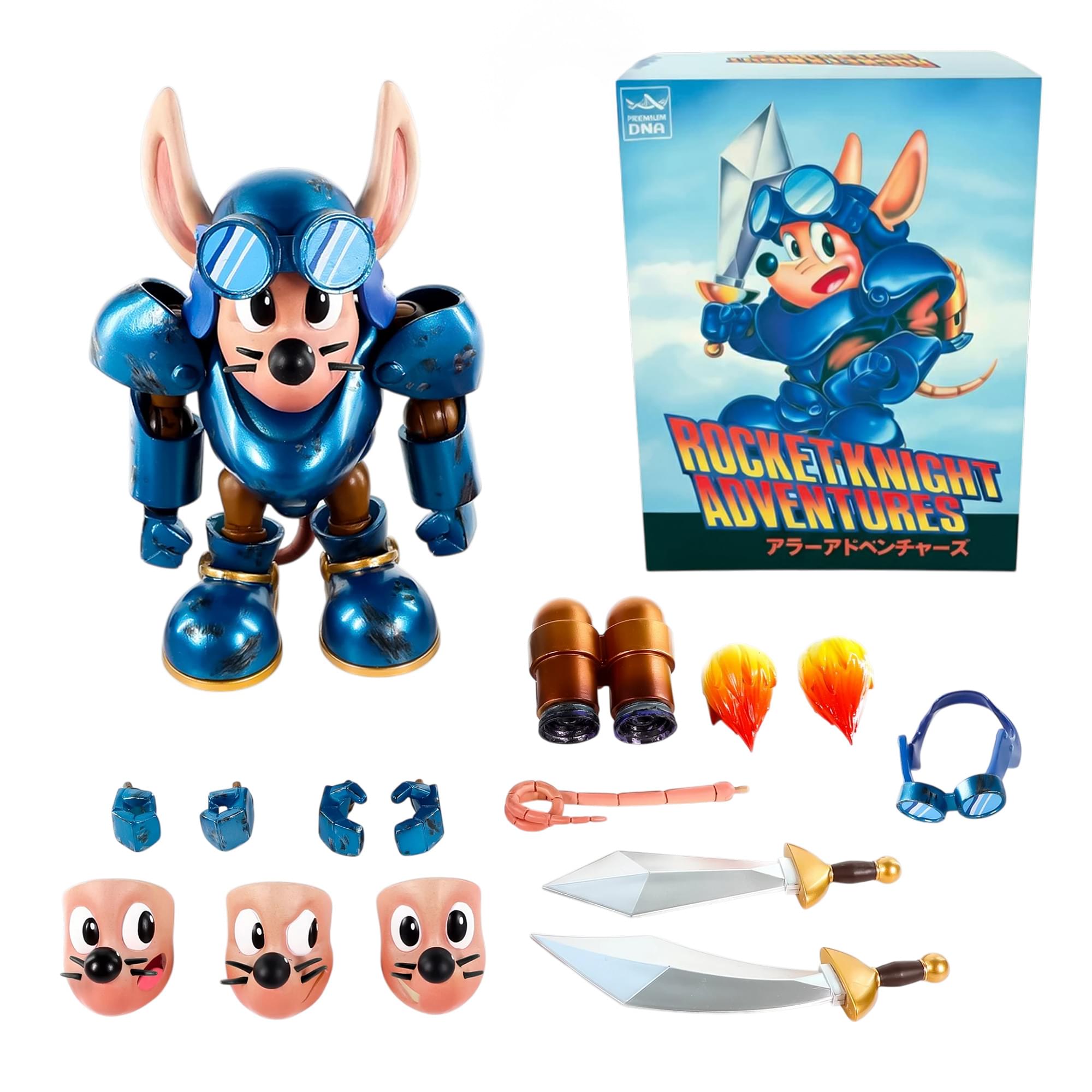 Rocket Knight Adventures: Sparkster Action Figure (Battle Damage Variant)