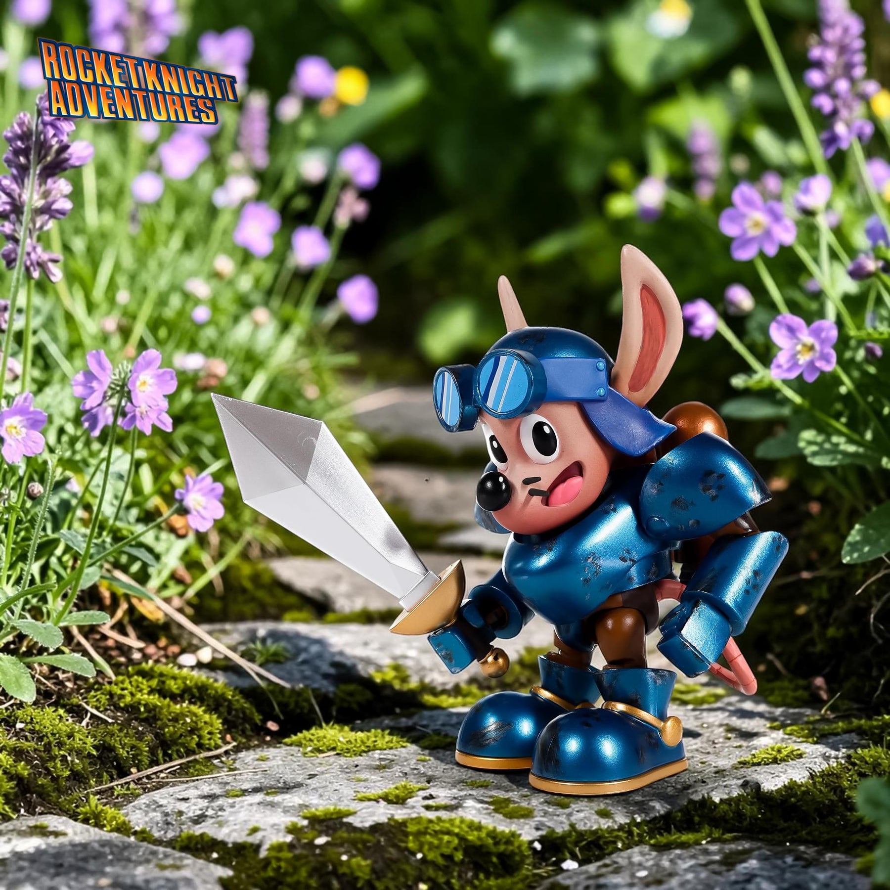 Rocket Knight Adventures: Sparkster Action Figure (Battle Damage Variant)
