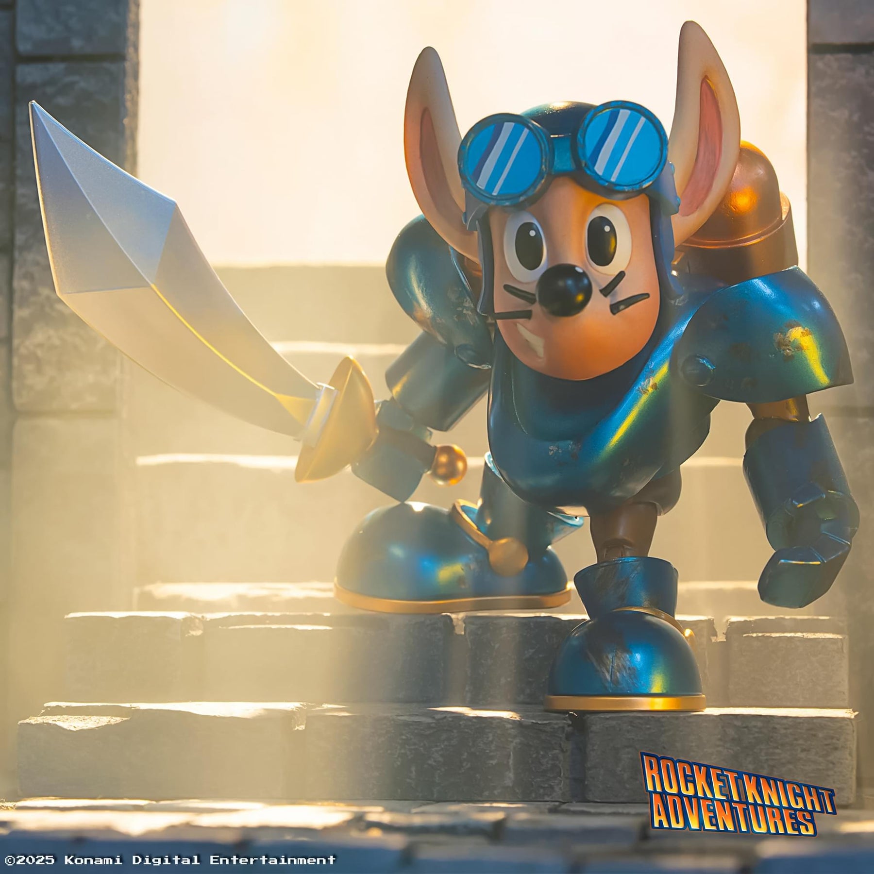 Rocket Knight Adventures: Sparkster Action Figure (Battle Damage Variant)