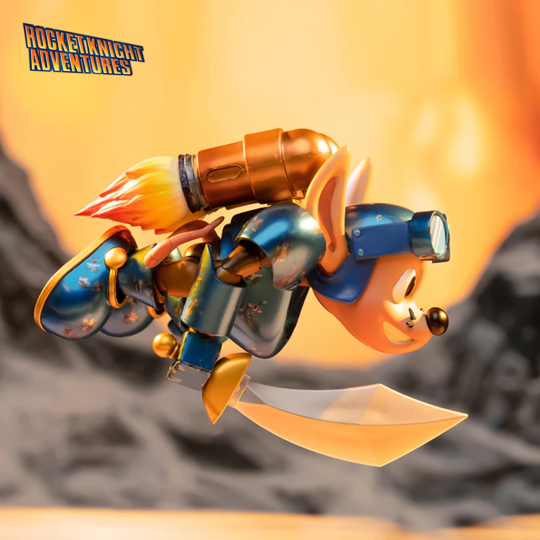 Rocket Knight Adventures: Sparkster Action Figure (Battle Damage Variant)