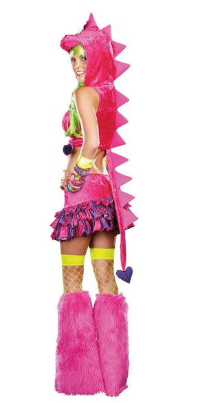 Sexy Dino-D-Licious Neon Rave Costume Adult