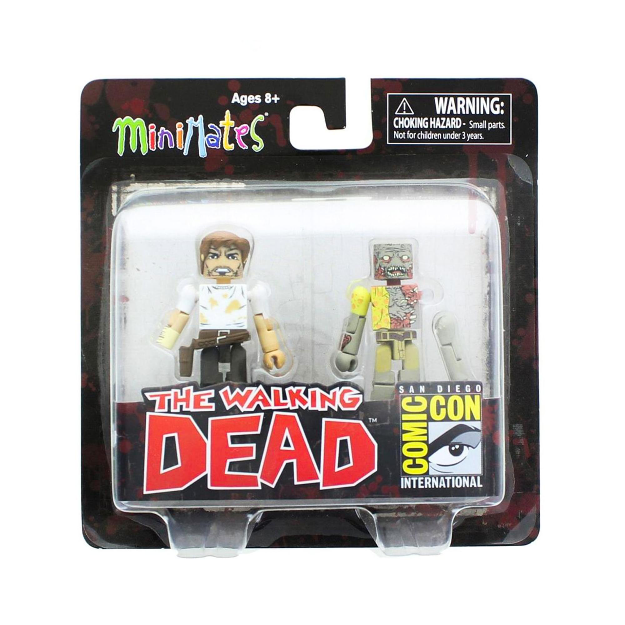 The Walking Dead Exclusive Minimates 2 Pack - Rick Grimes & Walker