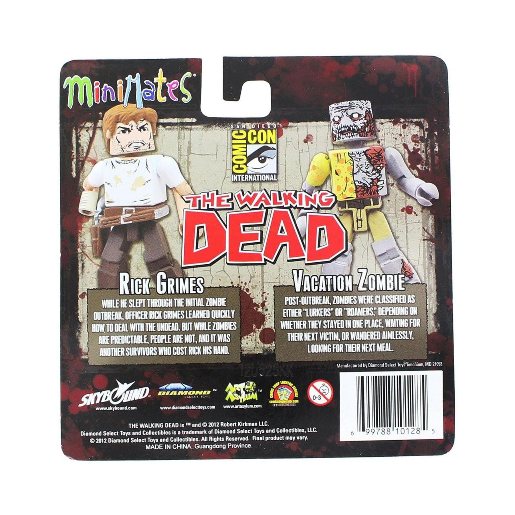 The Walking Dead Exclusive Minimates 2 Pack - Rick Grimes & Walker