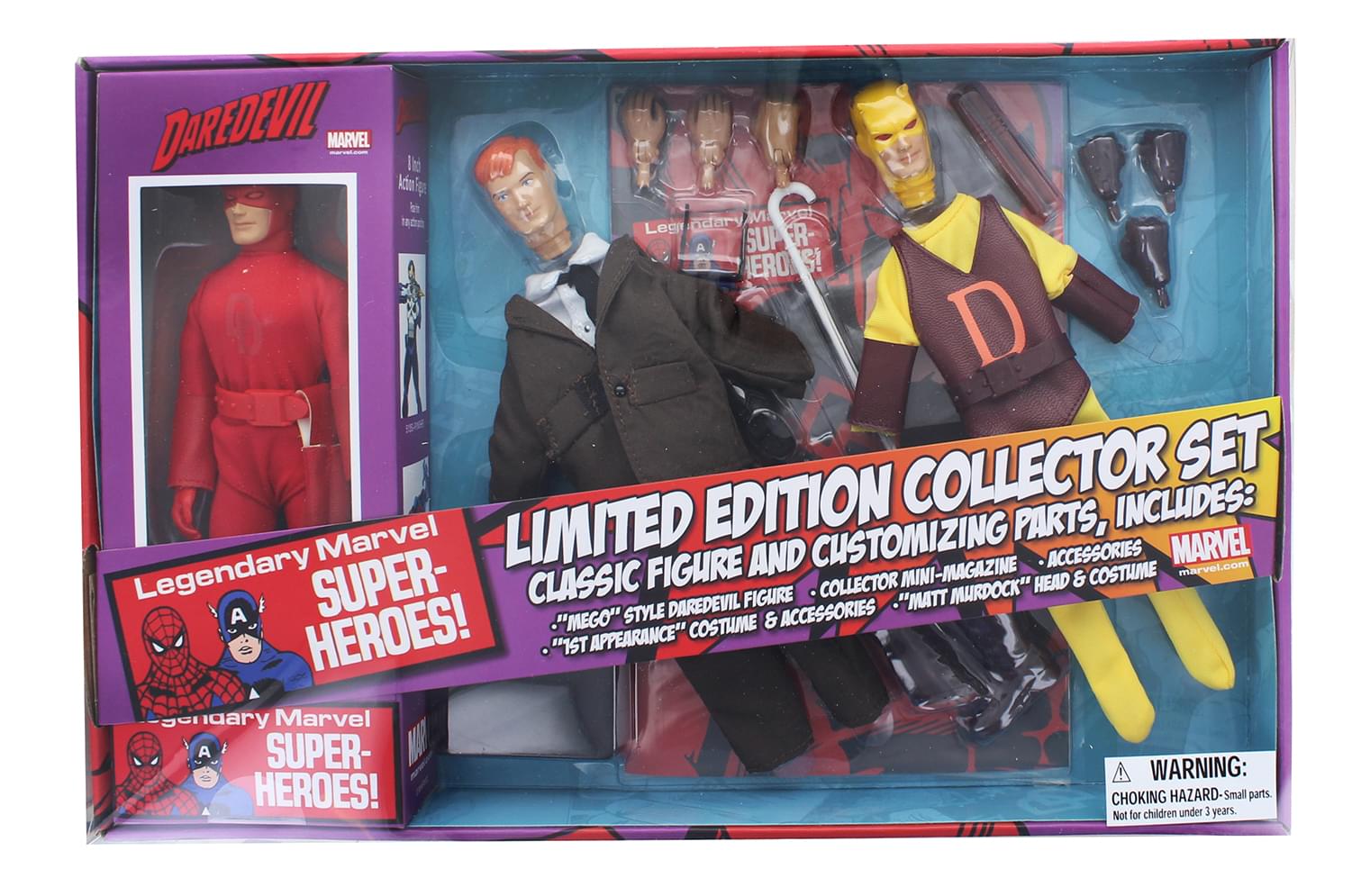 Marvel Daredevil 8 Inch Retro Action Figure Set