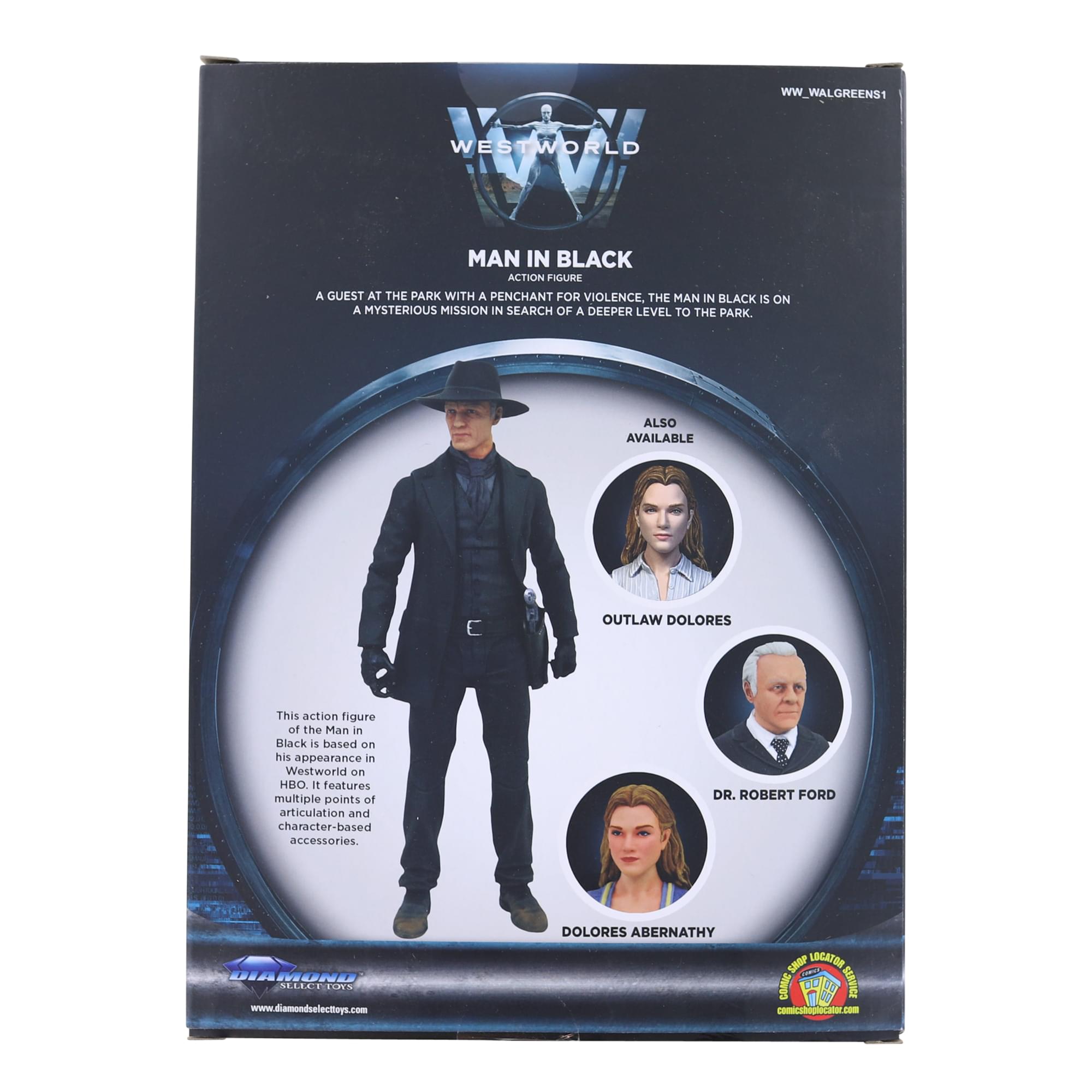 Westworld Man in Black 7 Inch Action Figure