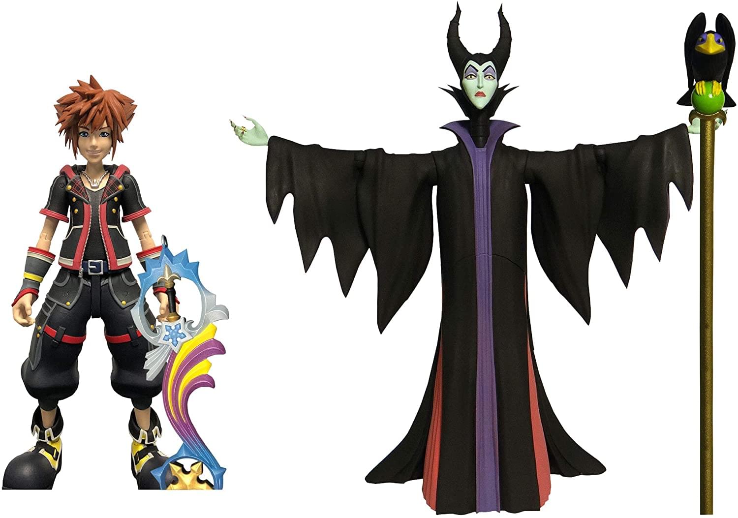 Kingdom Hearts 3 Select Action Figure 2-Pack | Maleficent & Sora
