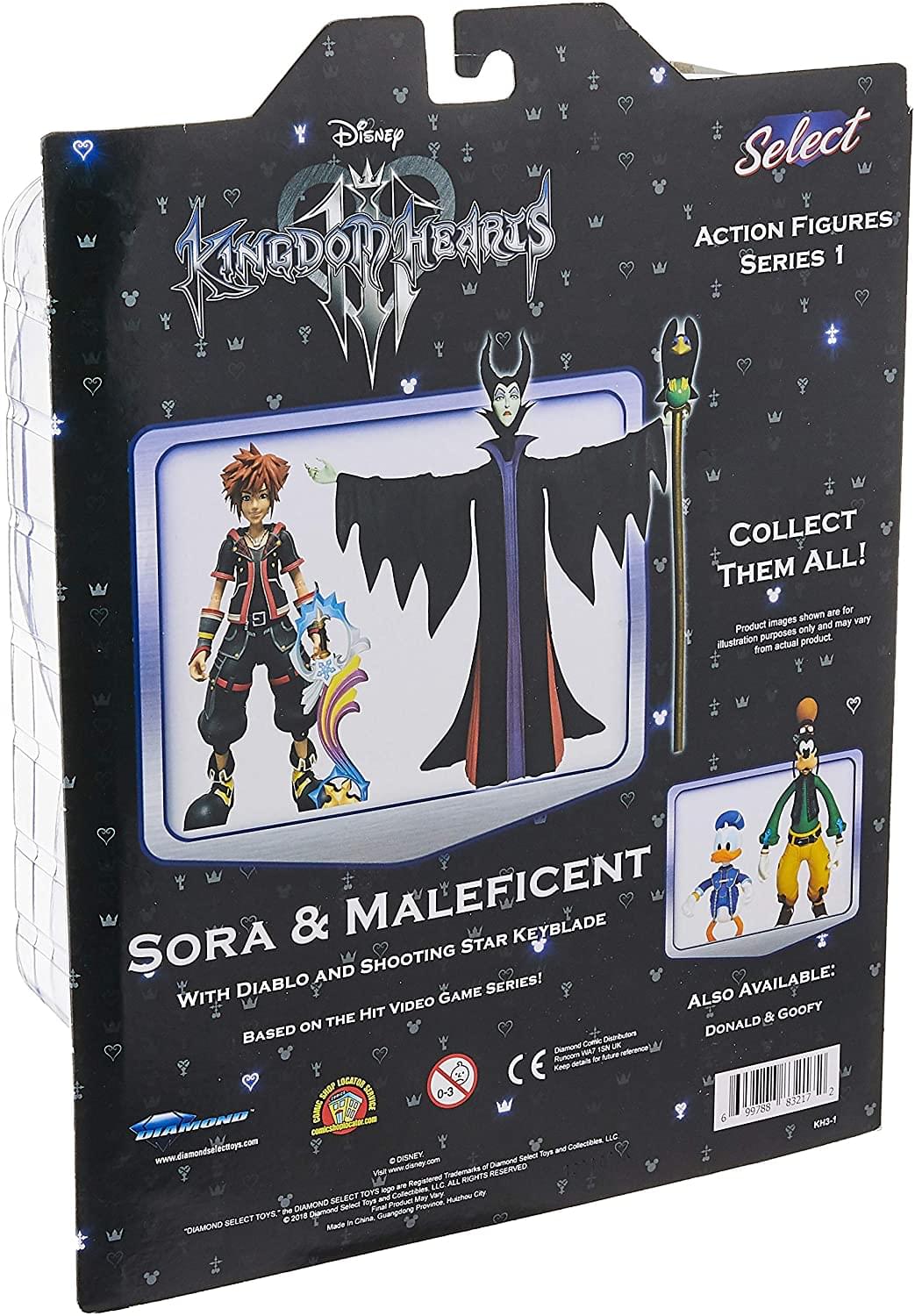 Kingdom Hearts 3 Select Action Figure 2-Pack | Maleficent & Sora