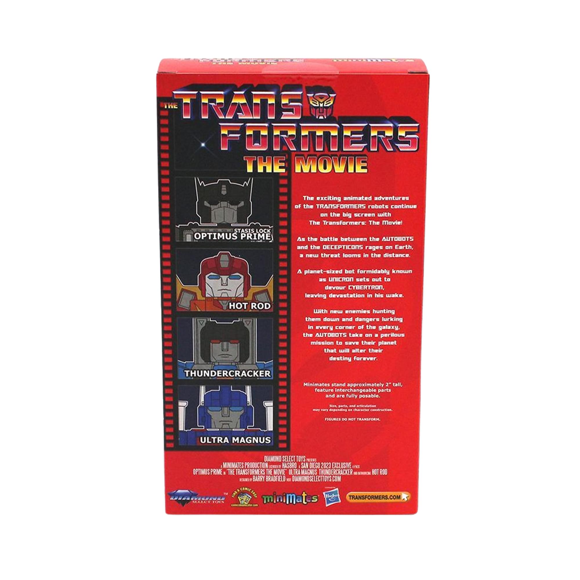Transformers Exclusive 4-Piece Minimates VHS Box Set