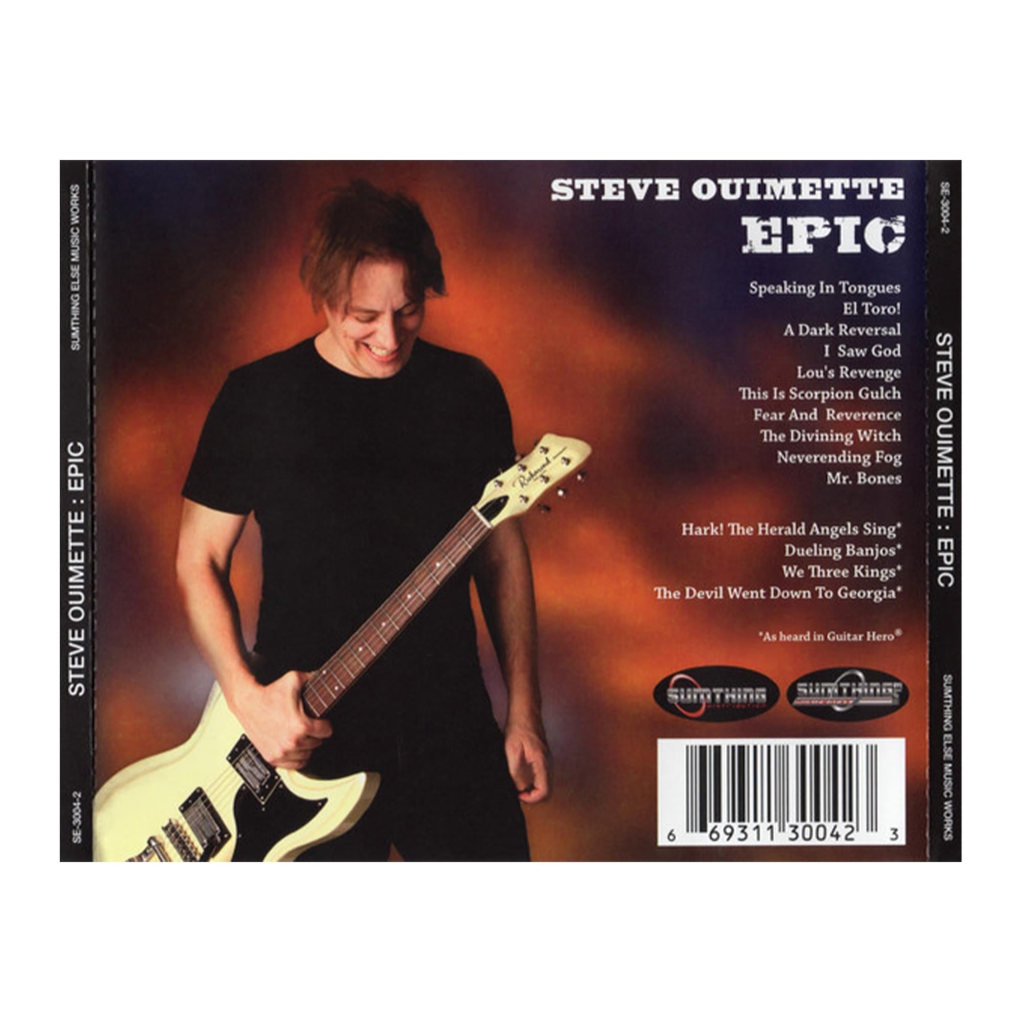 Steve Ouimette "Epic" CD and Bonus DVD